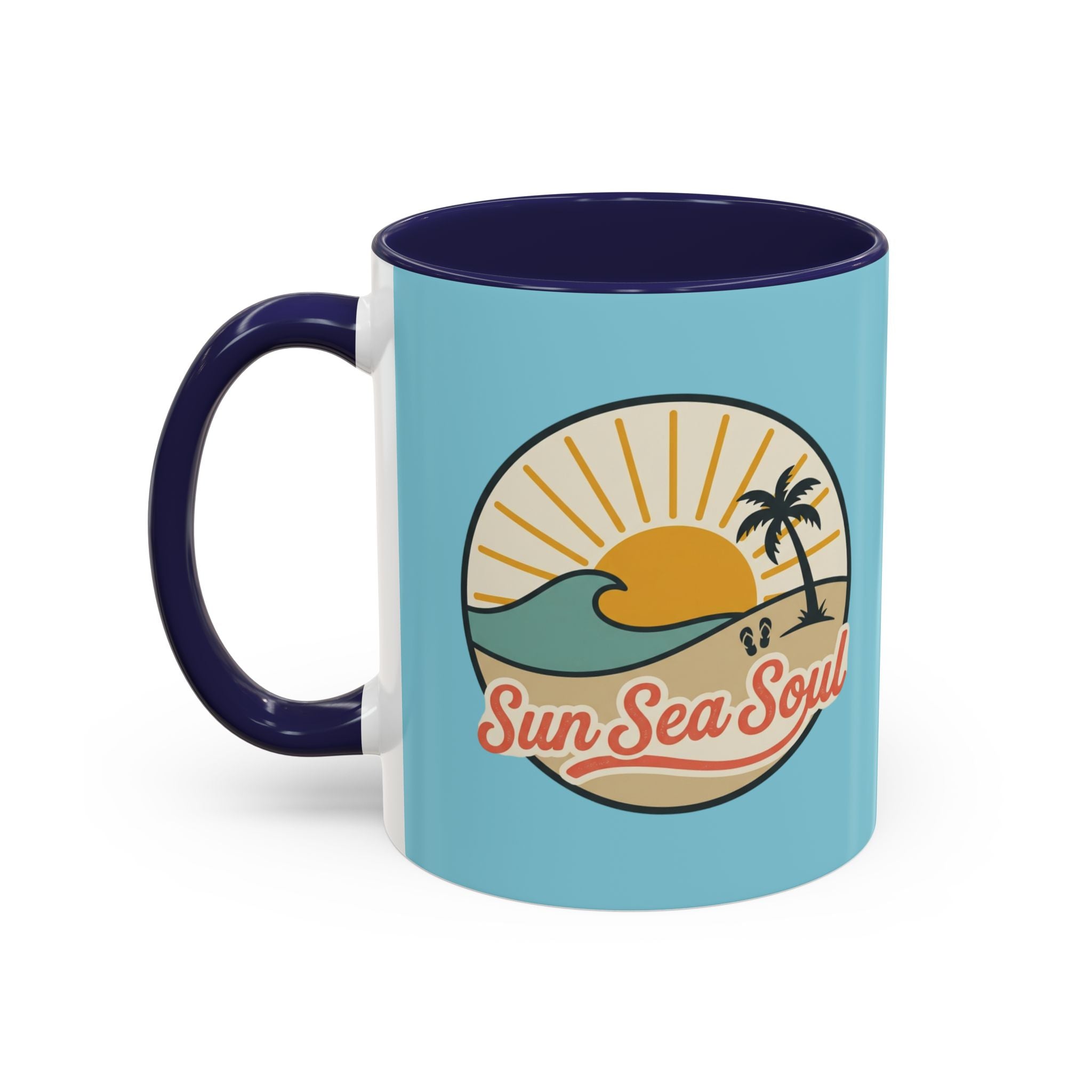 Sun Sea Soul Accent Coffee Mug – Beach Sunset 11/15oz