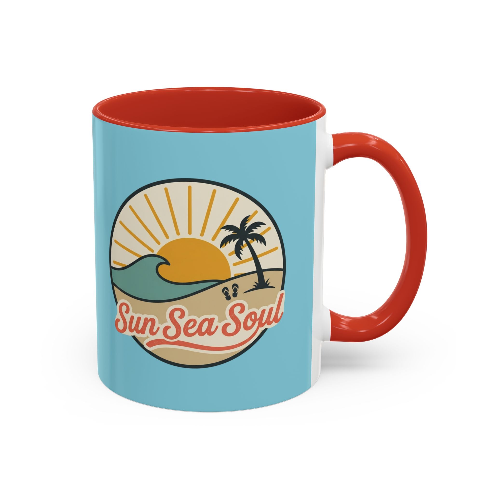 Sun Sea Soul Accent Coffee Mug – Beach Sunset 11/15oz