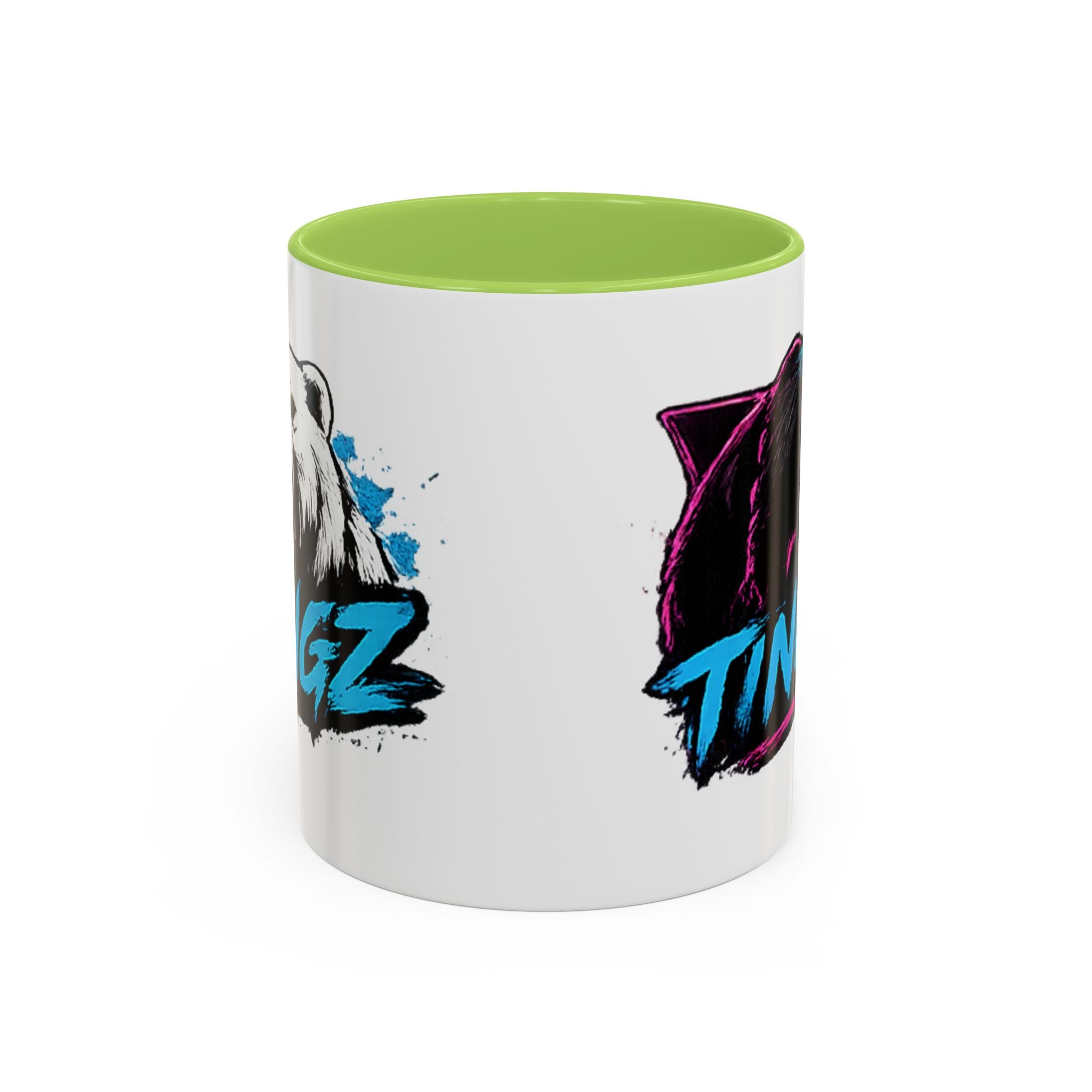 Bear Tingz Accent Coffee Mug — 11/15oz Gamer Logo Ceramic Mug