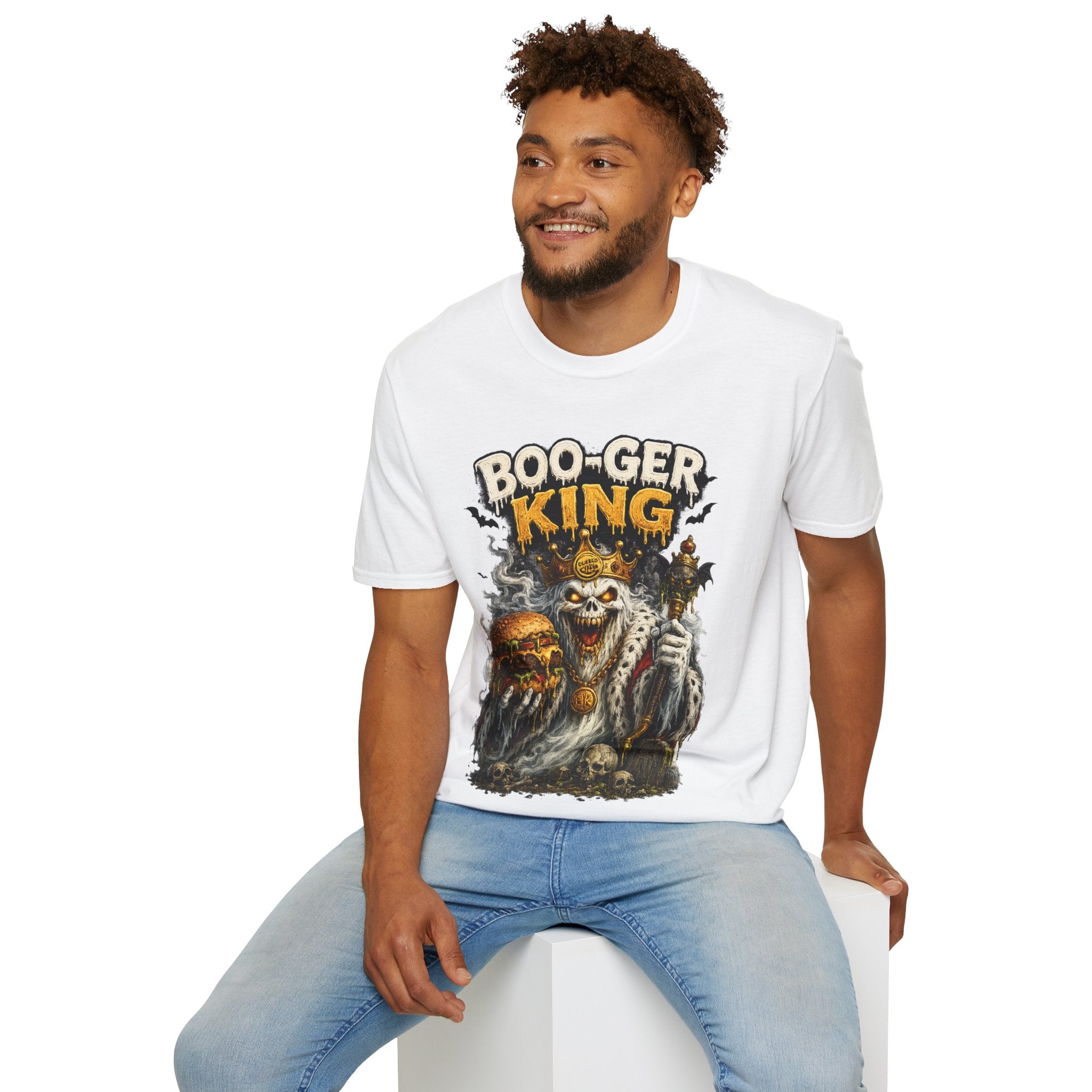 Boo-ger King Halloween T-Shirt — Spooky Skull King Graphic Tee