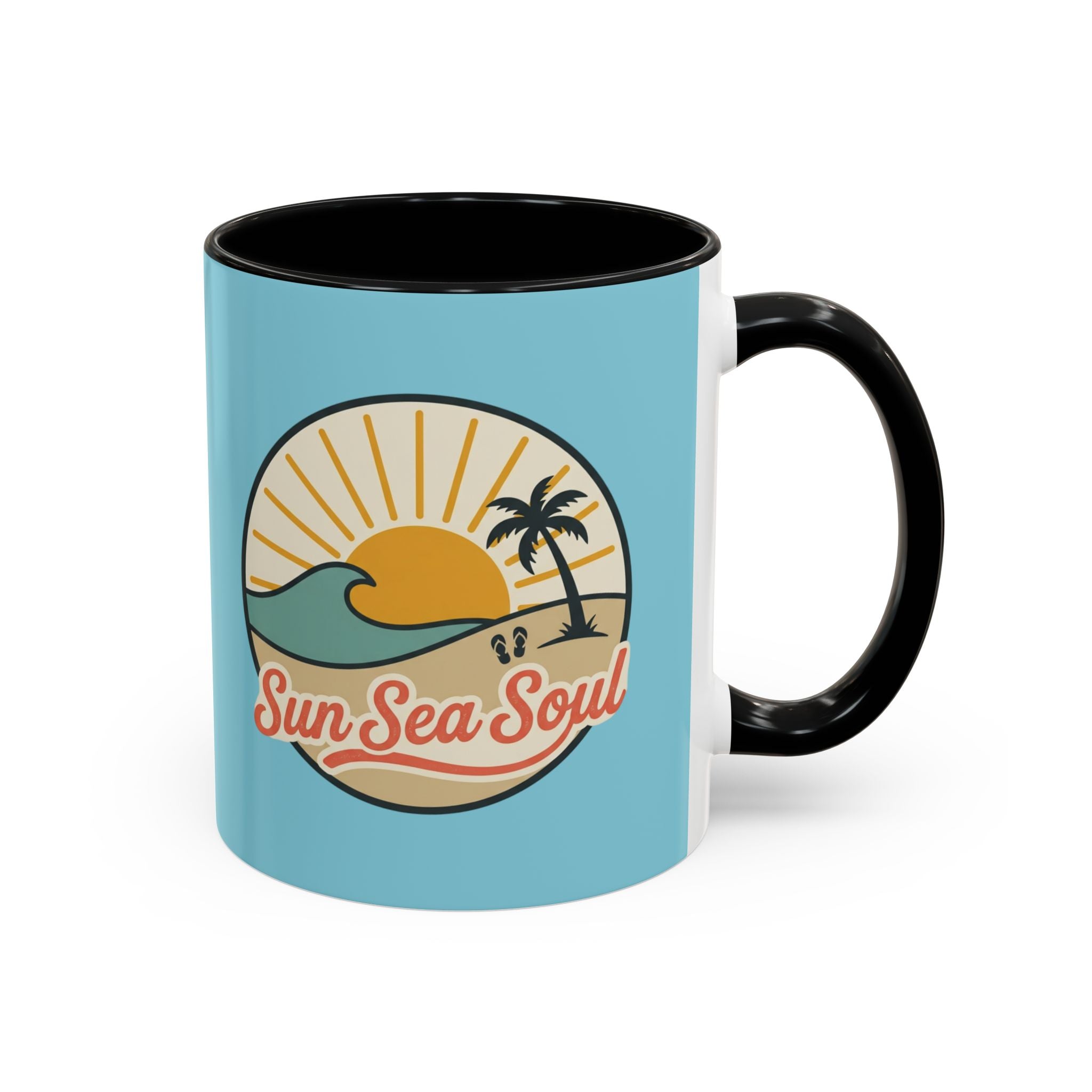 Sun Sea Soul Accent Coffee Mug – Beach Sunset 11/15oz