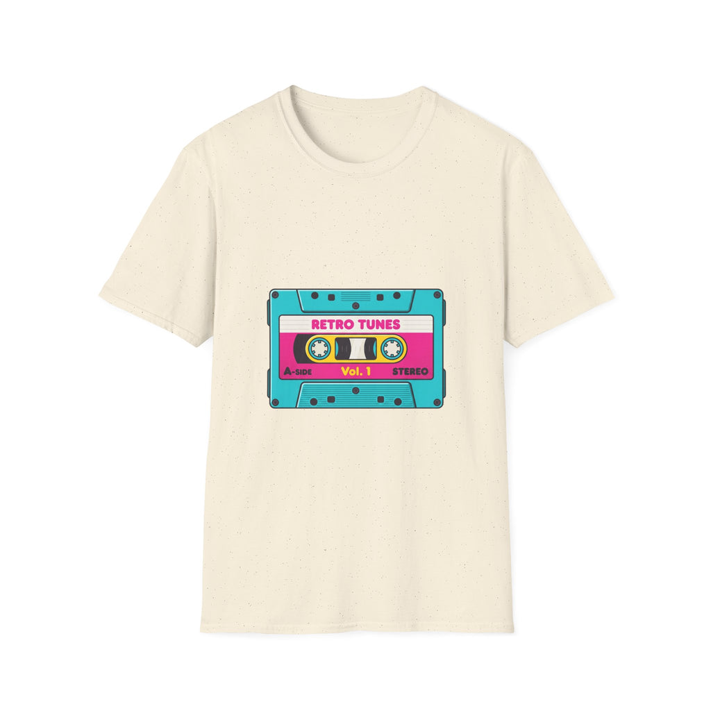Retro Tunes Cassette T-Shirt — Vintage 80s Music Tee