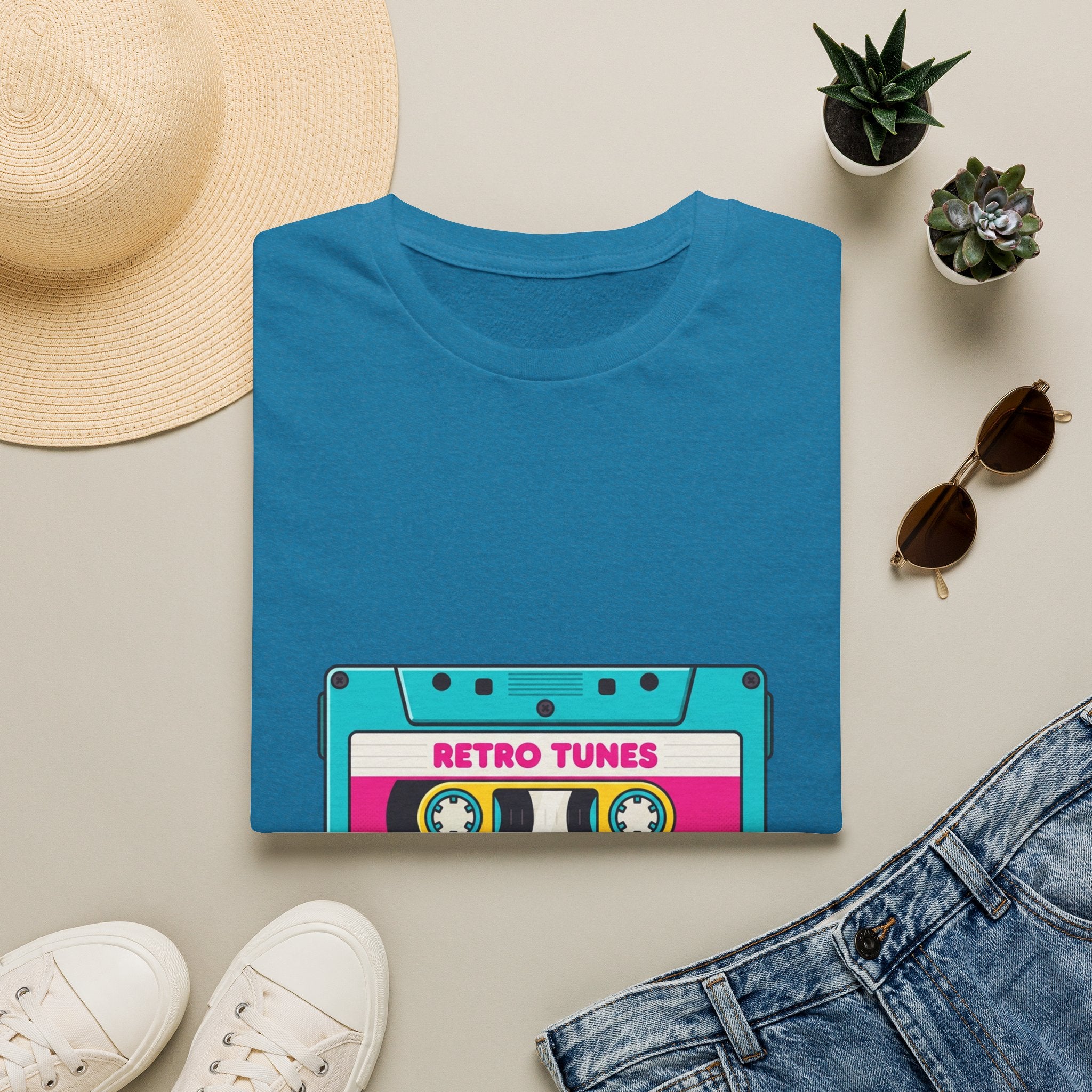 Retro Tunes Cassette T-Shirt — Vintage 80s Music Tee