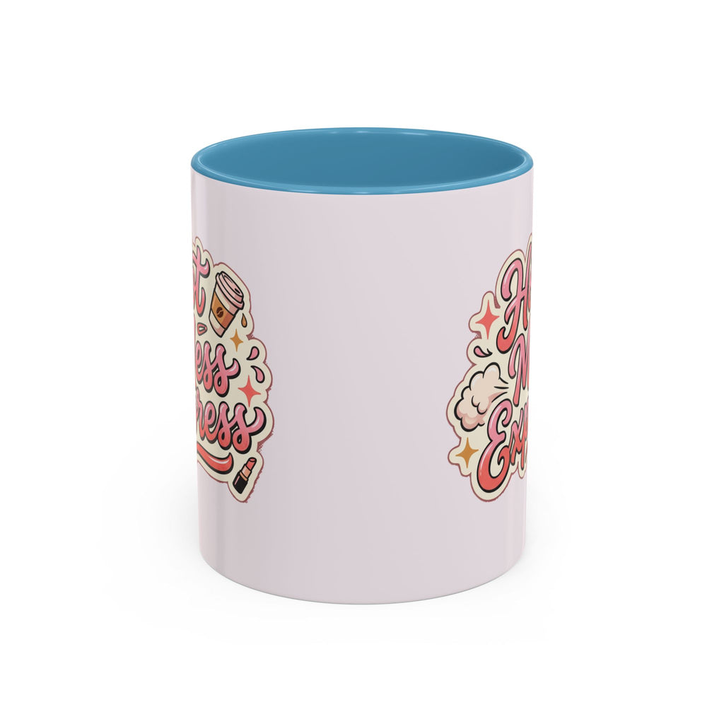 Hot Mess Express Coffee Mug — Funny Pink Accent Mug for Coffee Lovers