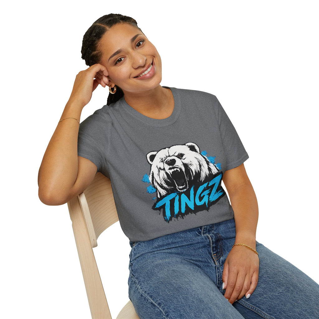 Roaring Bear TINGZ T-Shirt — Graphic Tee for Streetwear & Casual