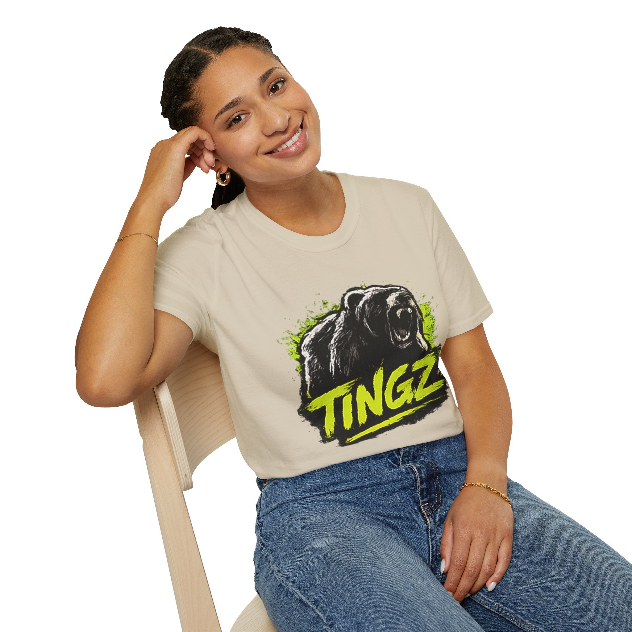Bear TINGZ Roar T-Shirt — Bold Graphic Tee