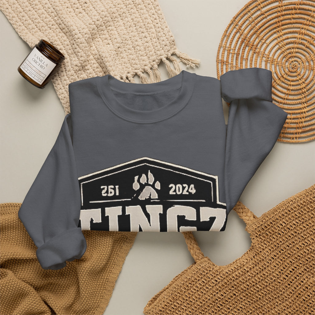 BEAR TINGZ  Badge Unisex Crewneck Sweatshirt | Vintage Wildlife Graphic Sweatshirt | Classic Streetwear Pullover