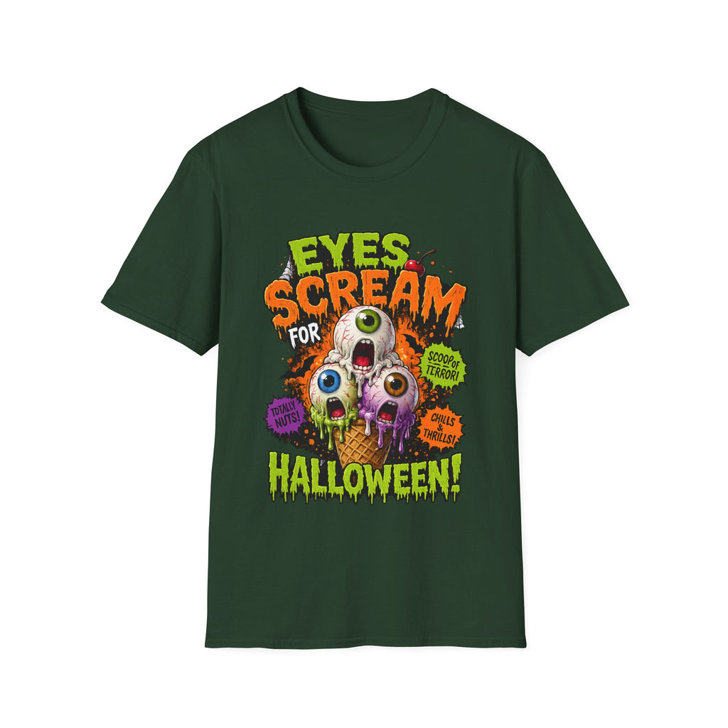 Halloween Eyes Scream T-Shirt — 'Eyes Scream for Halloween' Graphic Tee