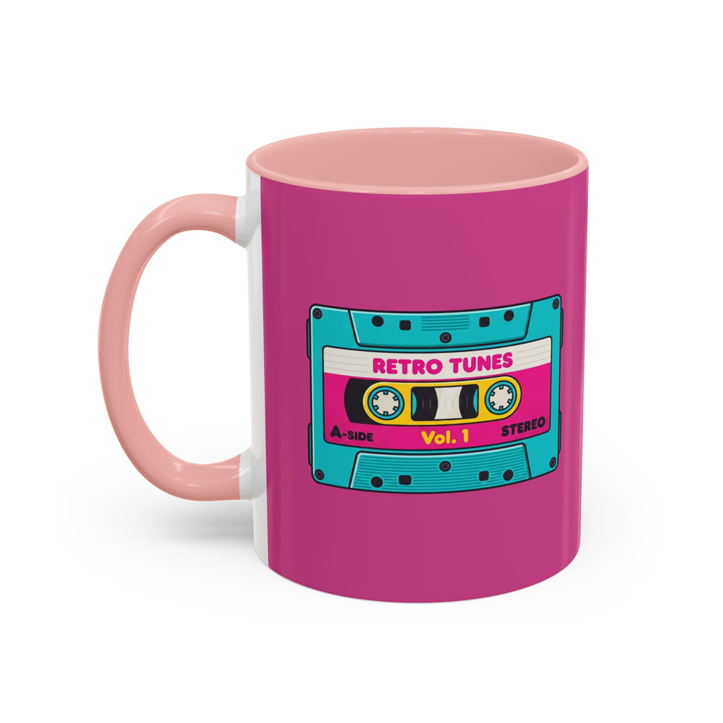 Retro Cassette Coffee Mug — 'Retro Tunes Vol. 1' Accent Mug