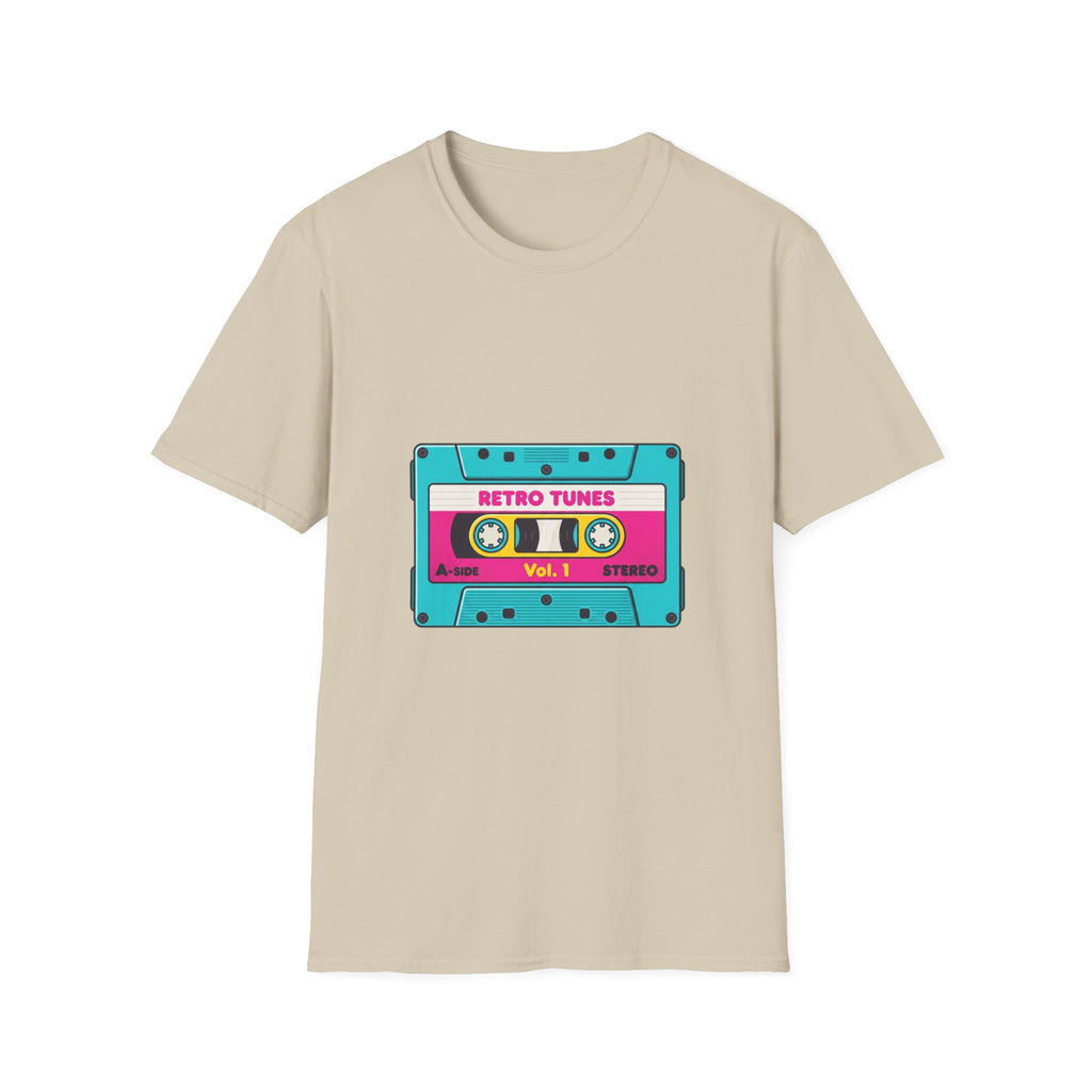 Retro Tunes Cassette T-Shirt — Vintage 80s Music Tee