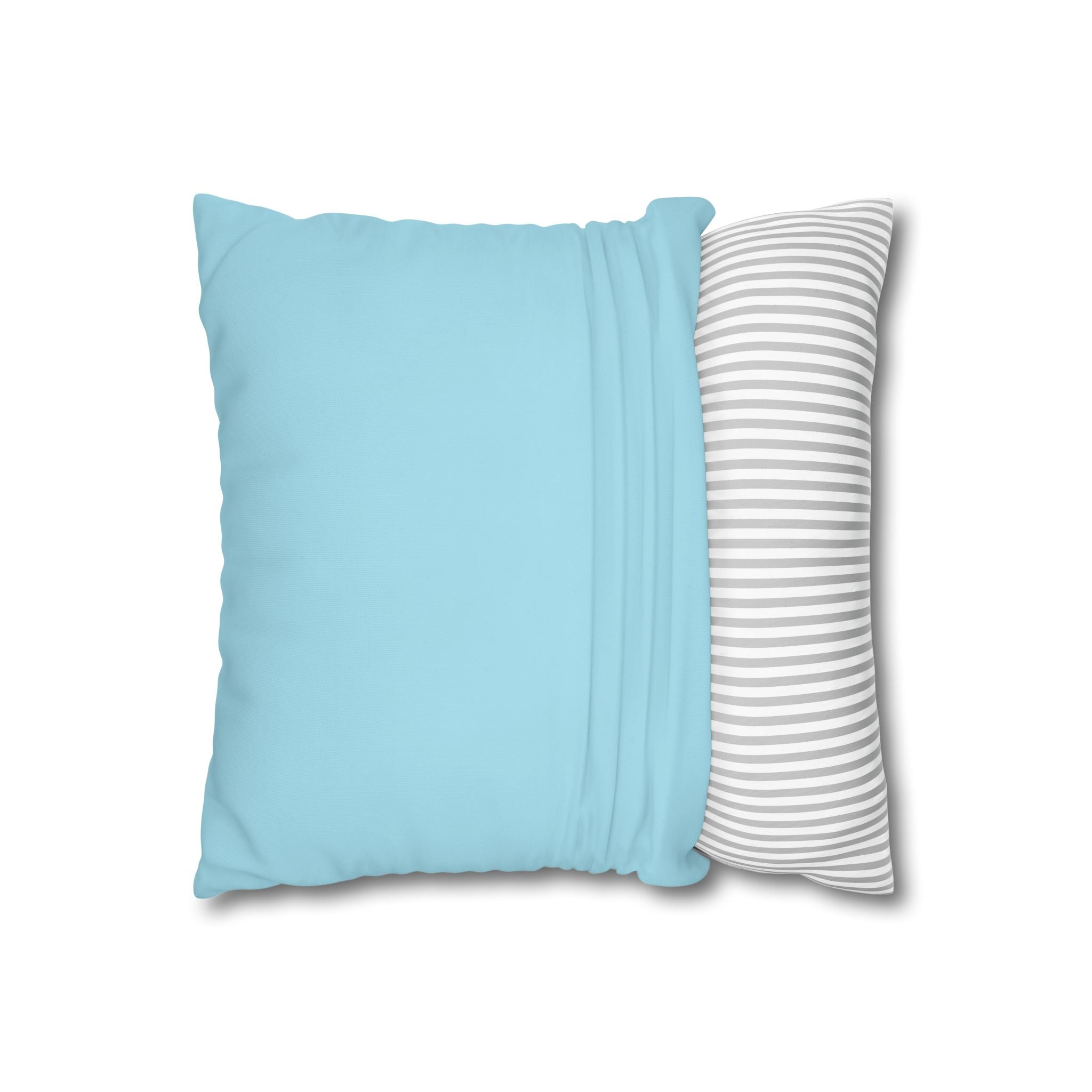 Life's a Beach Square Pillow Cover — Retro Surf Quote Decorative Throw Pillowcase