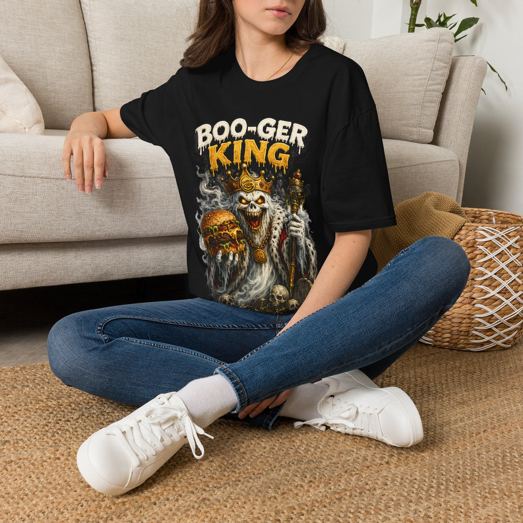 Boo-ger King Halloween T-Shirt — Spooky Skull King Graphic Tee
