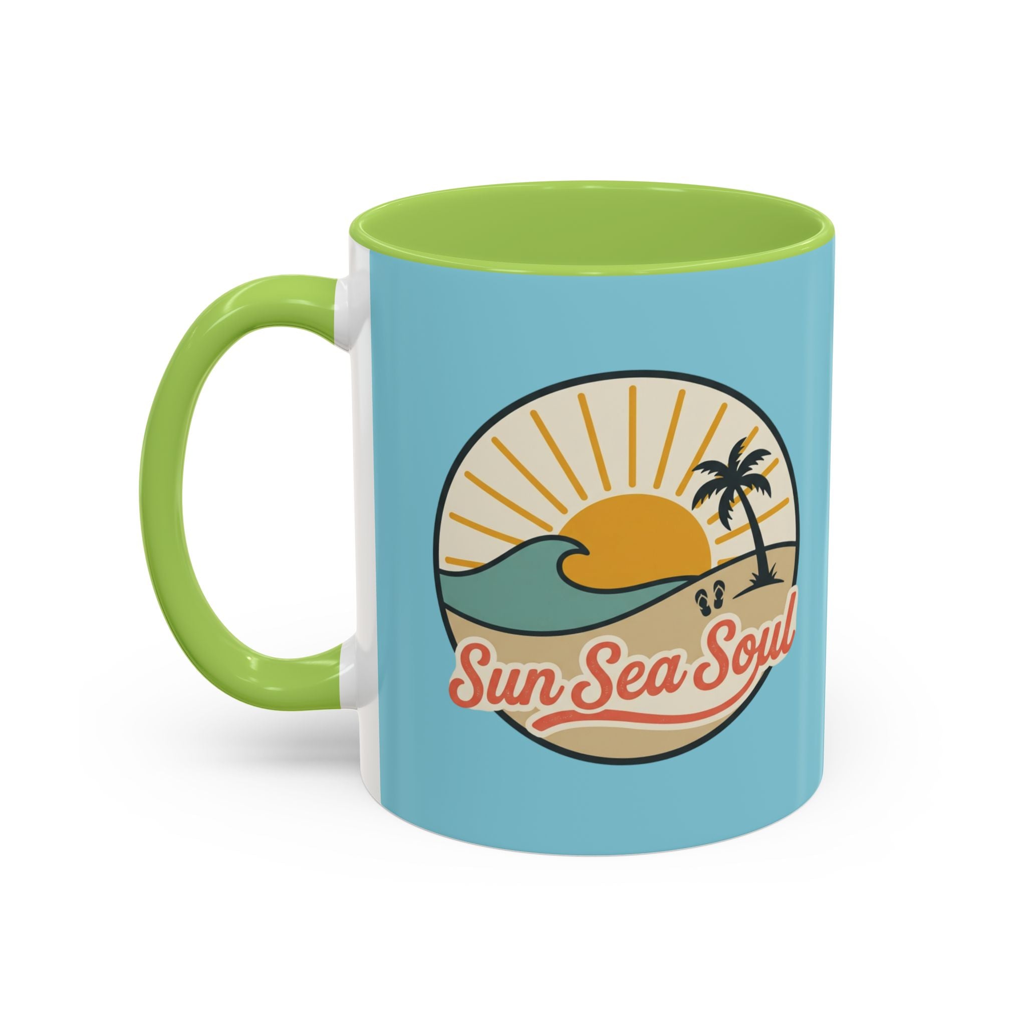 Sun Sea Soul Accent Coffee Mug – Beach Sunset 11/15oz