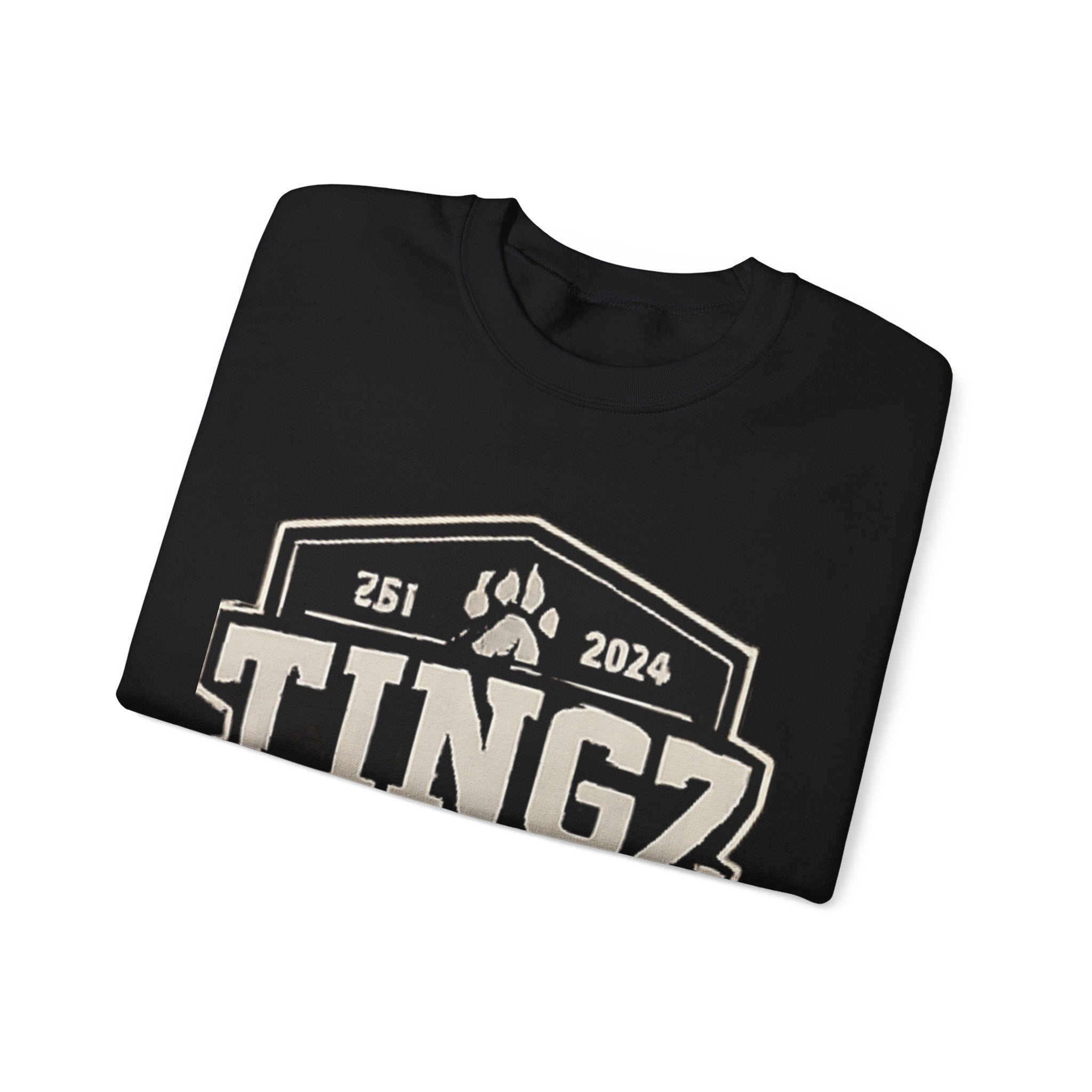 BEAR TINGZ  Badge Unisex Crewneck Sweatshirt | Vintage Wildlife Graphic Sweatshirt | Classic Streetwear Pullover
