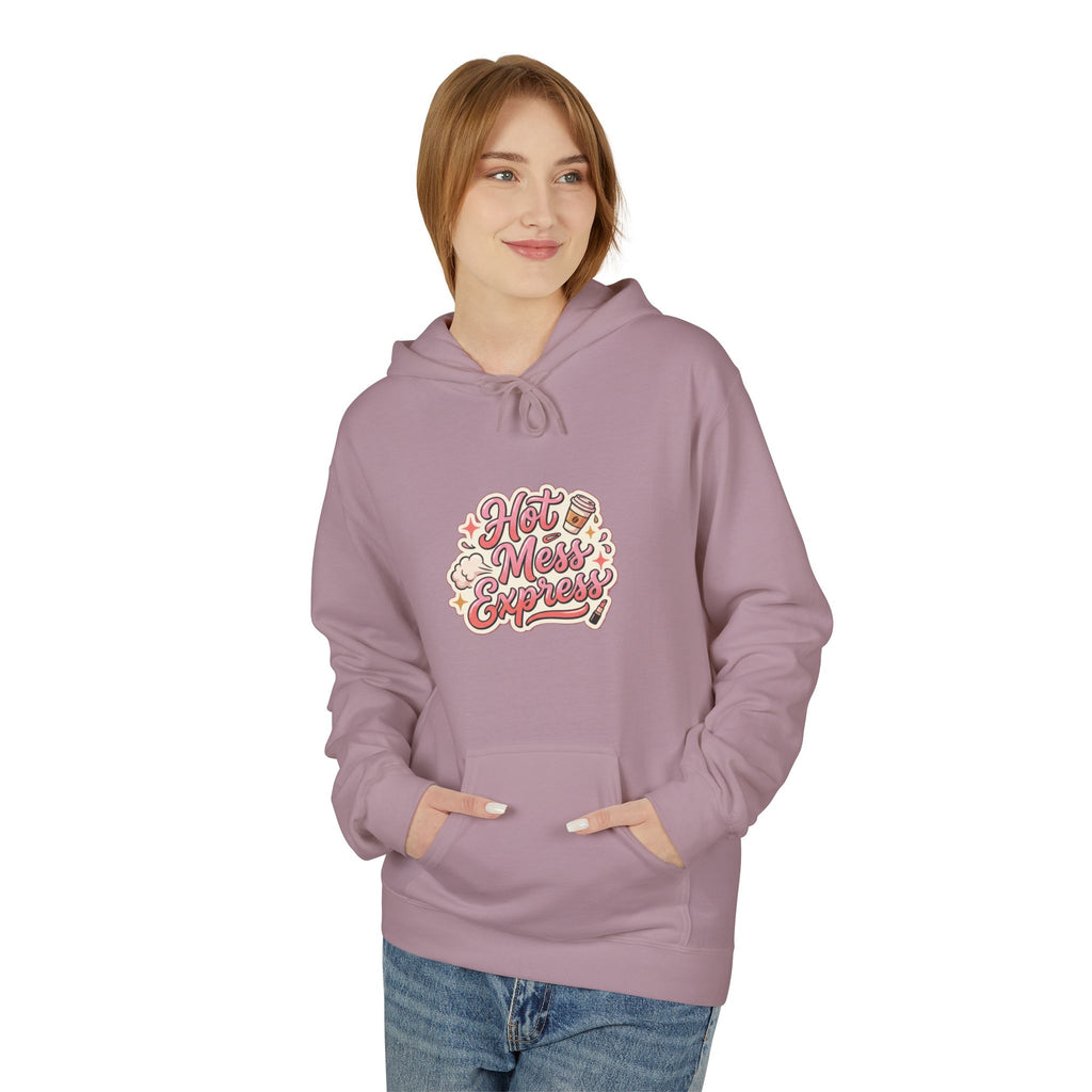 Hoodie - "Hot Mess Express" Funny Script Hoodie