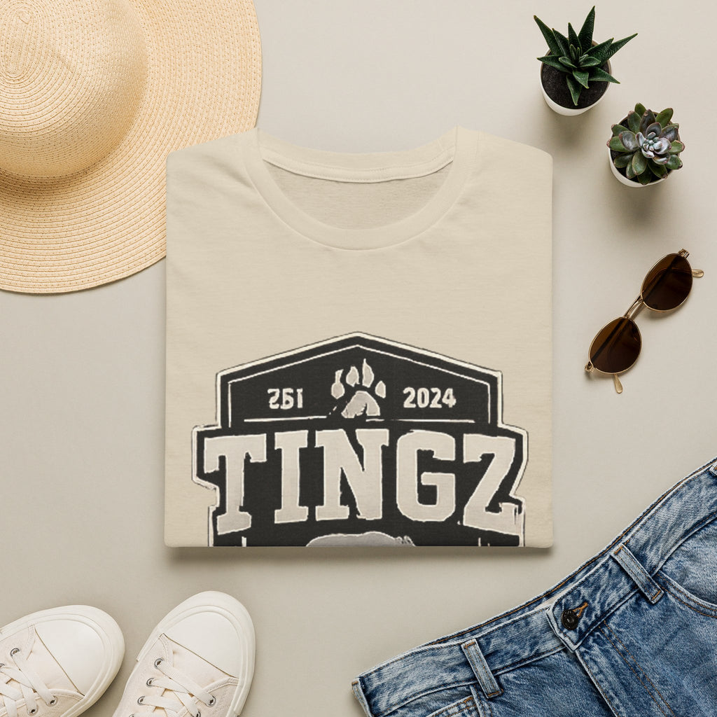 Bear Tingz Logo T‑Shirt — Retro Paw Emblem Tee