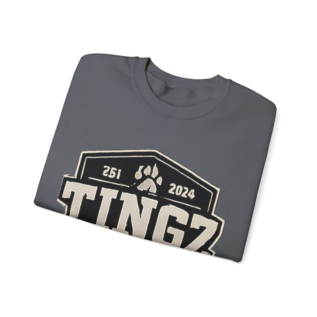 BEAR TINGZ  Badge Unisex Crewneck Sweatshirt | Vintage Wildlife Graphic Sweatshirt | Classic Streetwear Pullover