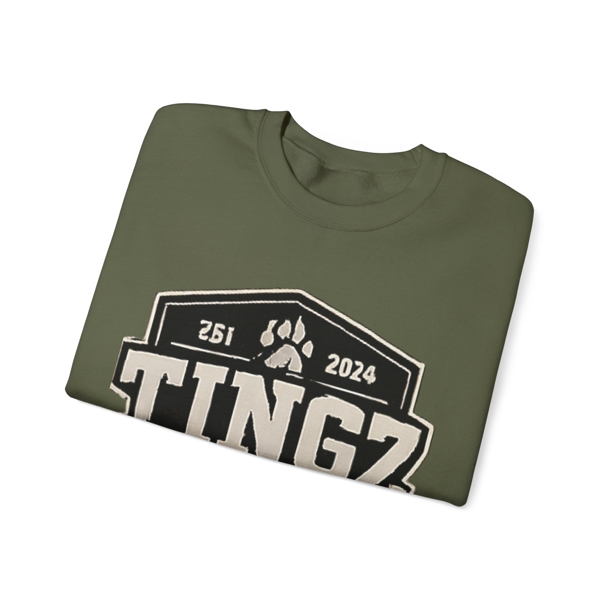 BEAR TINGZ  Badge Unisex Crewneck Sweatshirt | Vintage Wildlife Graphic Sweatshirt | Classic Streetwear Pullover