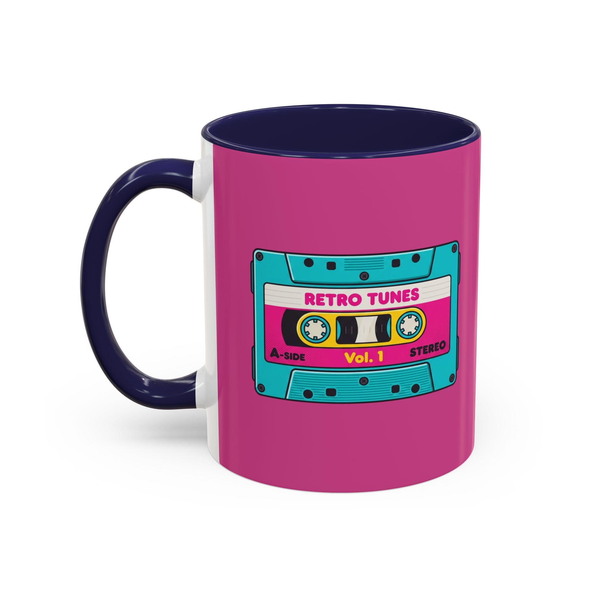 Retro Cassette Coffee Mug — 'Retro Tunes Vol. 1' Accent Mug