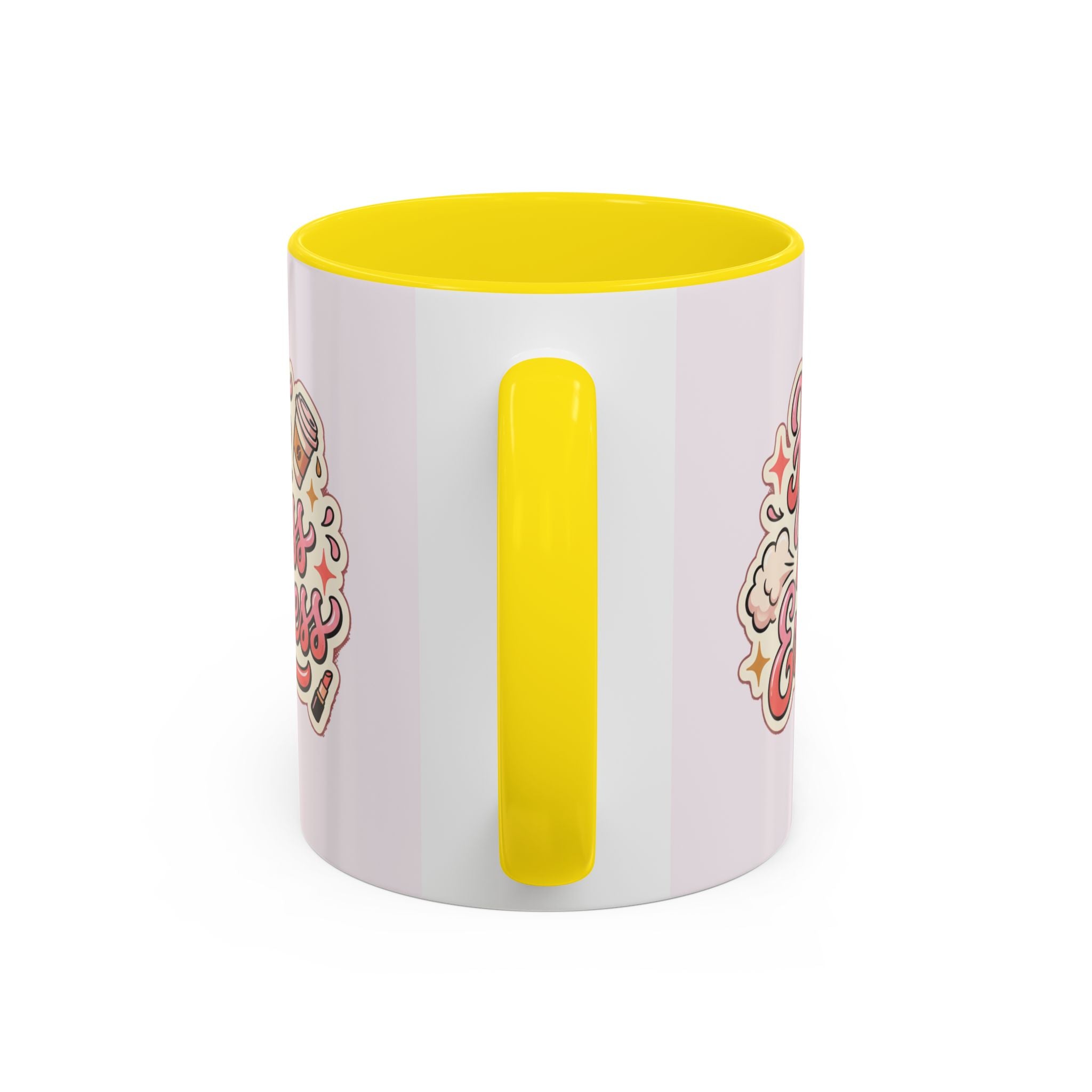 Hot Mess Express Coffee Mug — Funny Pink Accent Mug for Coffee Lovers