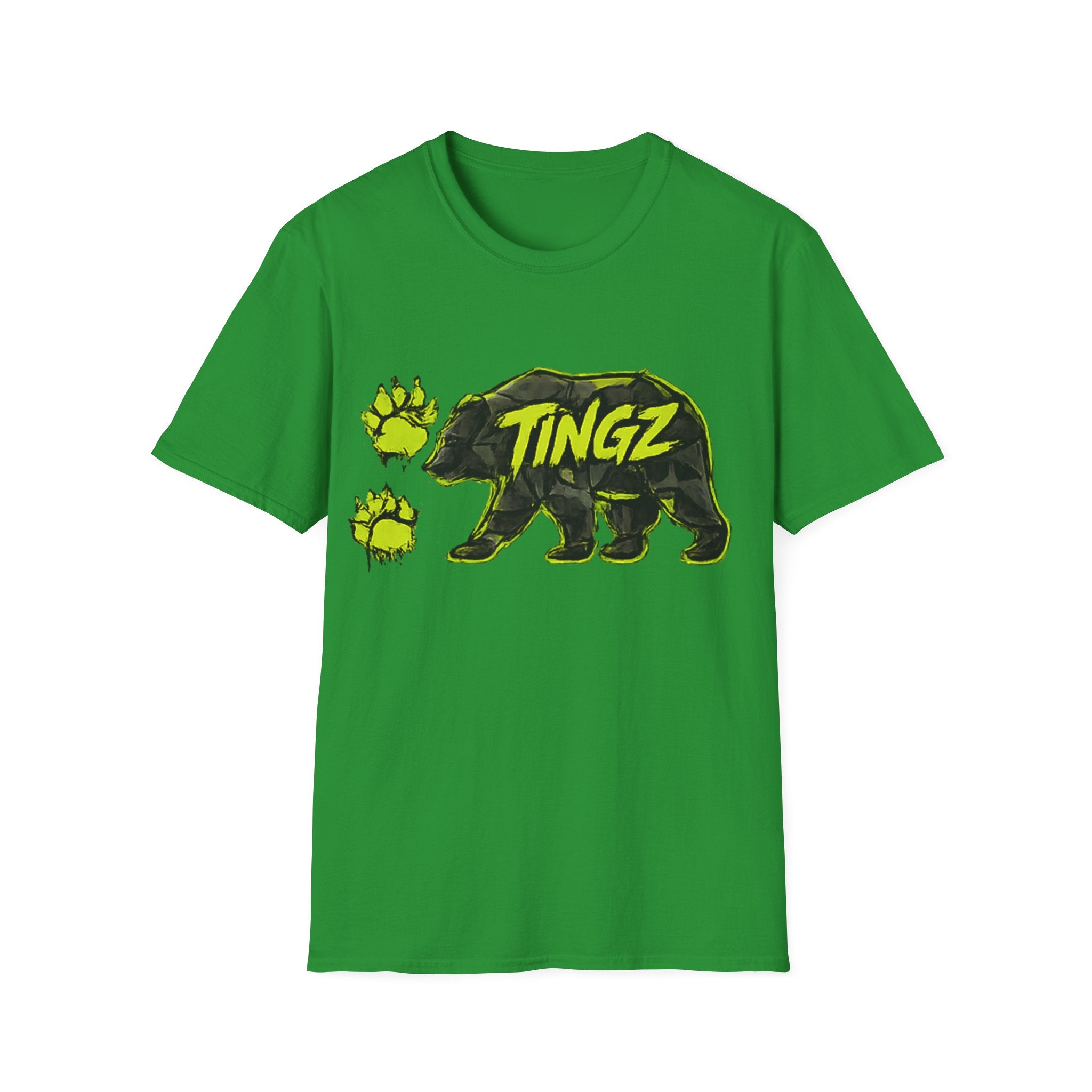 Bear TINGZ Paw Graphic T-Shirt —  Neon Logo