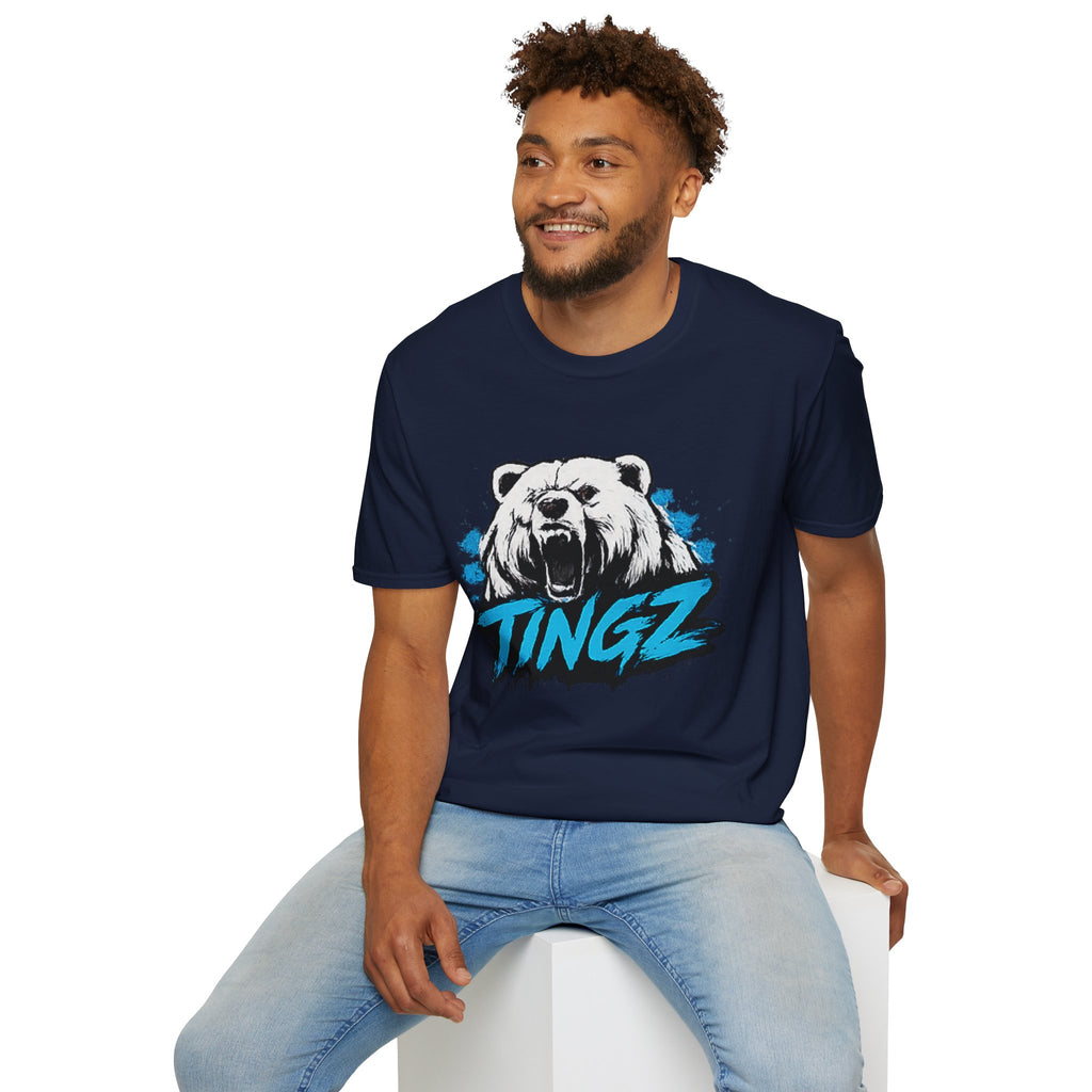 Roaring Bear TINGZ T-Shirt — Graphic Tee for Streetwear & Casual