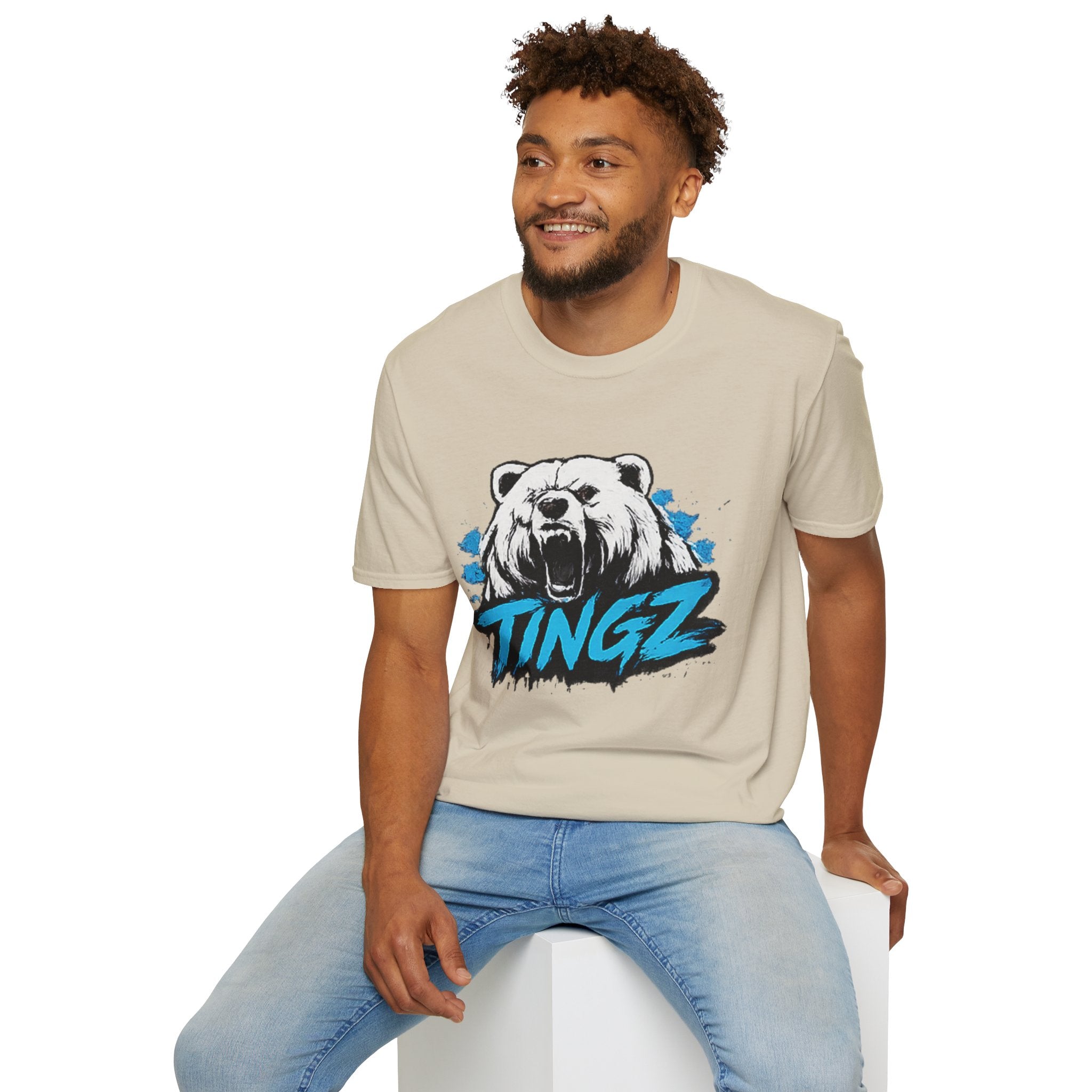 Roaring Bear TINGZ T-Shirt — Graphic Tee for Streetwear & Casual