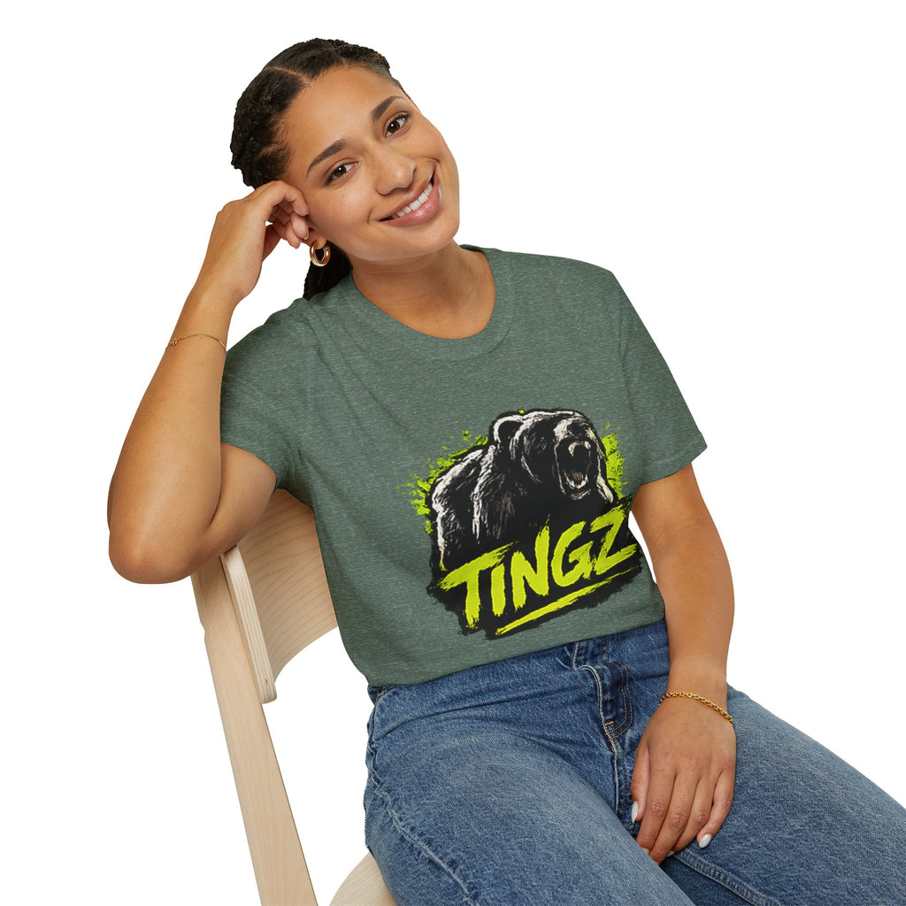 Bear TINGZ Roar T-Shirt — Bold Graphic Tee