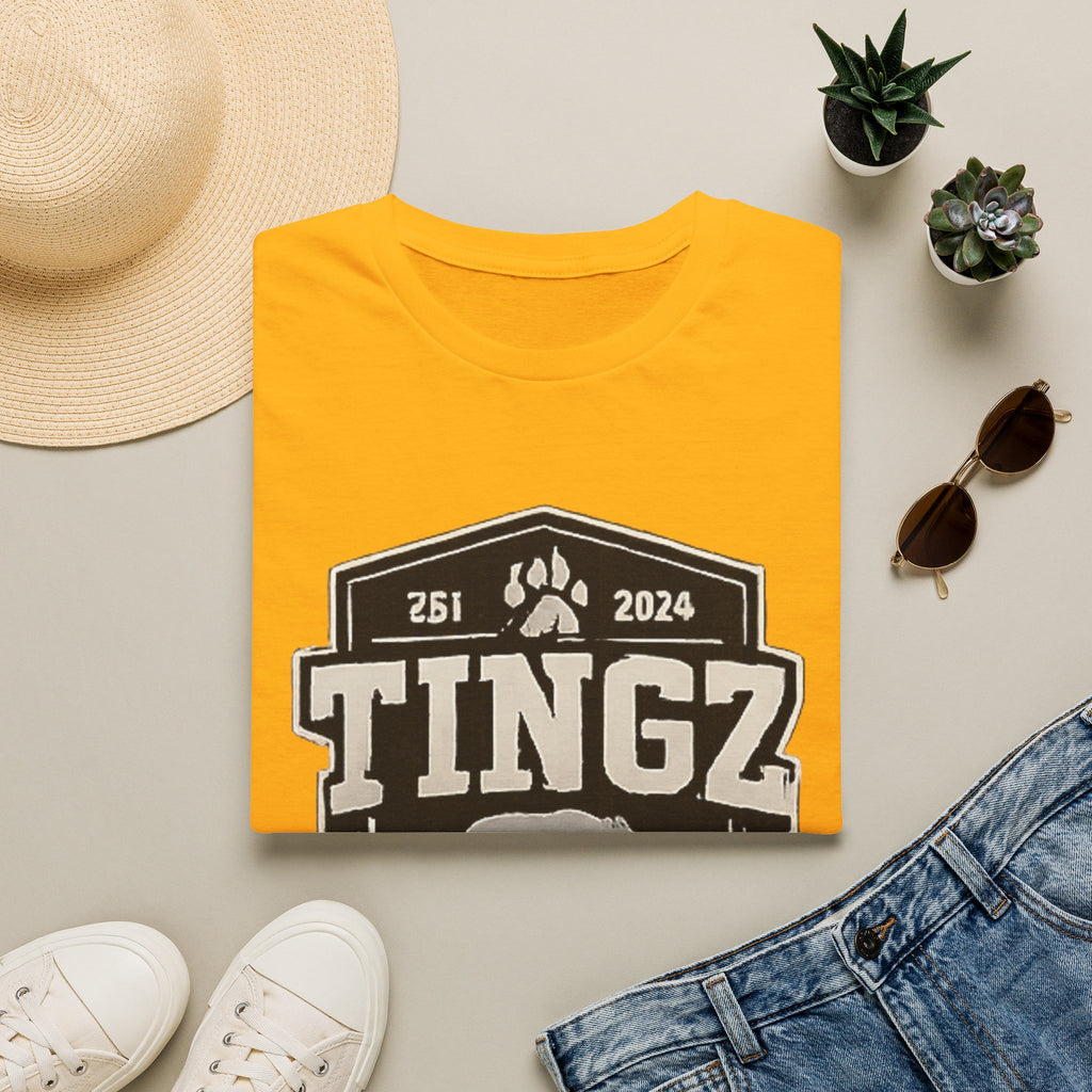 Bear Tingz Logo T‑Shirt — Retro Paw Emblem Tee