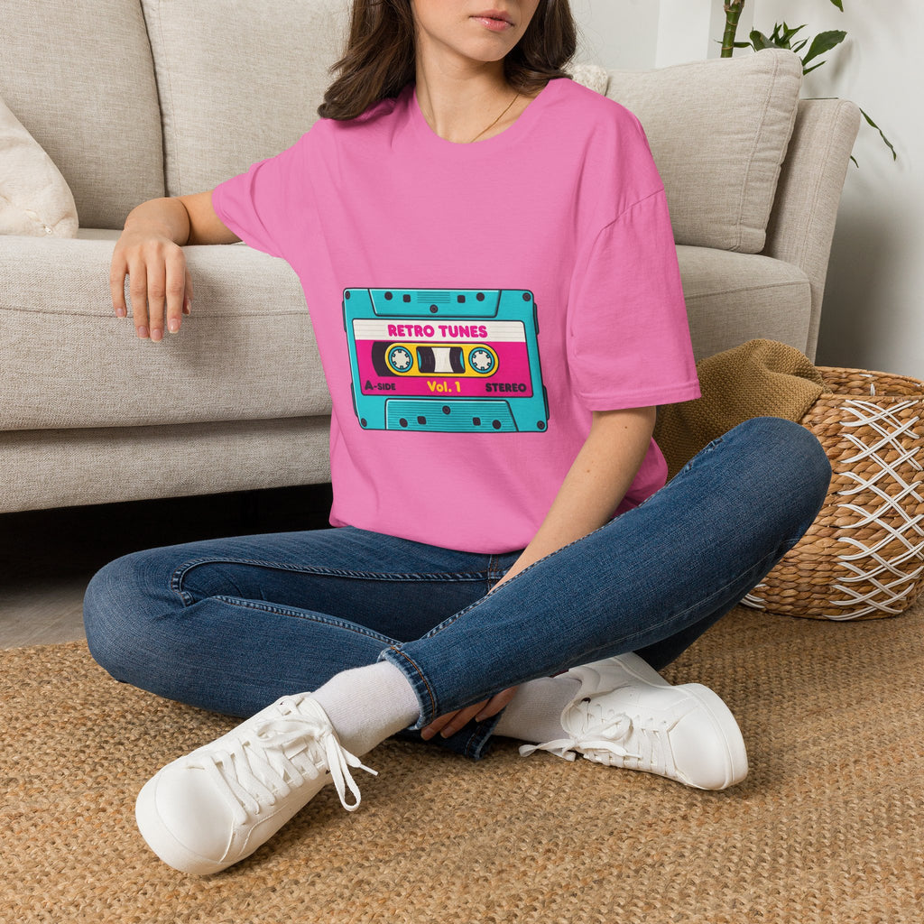 Retro Tunes Cassette T-Shirt — Vintage 80s Music Tee