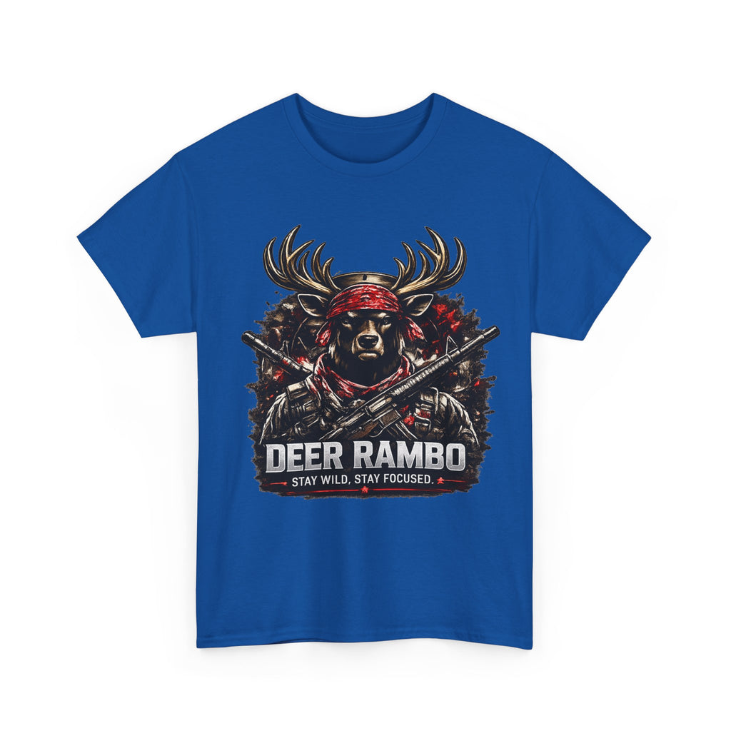 Deer Rambo Graphic Tee — Hunting Deer Rambo T-Shirt
