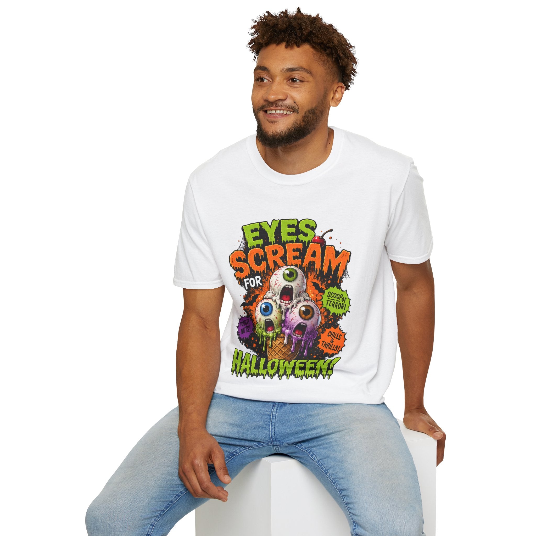 Halloween Eyes Scream T-Shirt — 'Eyes Scream for Halloween' Graphic Tee