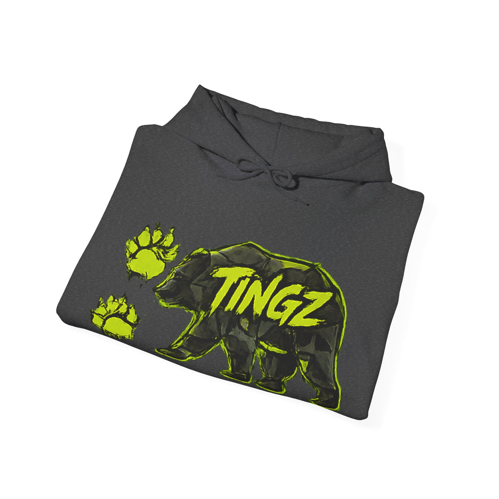 Bear TINGZ Graphic Unisex Heavy Blend Hoodie | Urban Streetwear Sweatshirt | Graffiti Animal Pullover