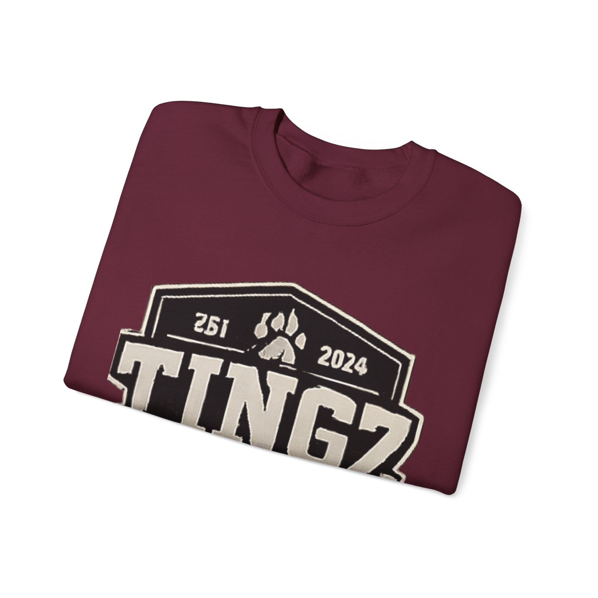 BEAR TINGZ  Badge Unisex Crewneck Sweatshirt | Vintage Wildlife Graphic Sweatshirt | Classic Streetwear Pullover
