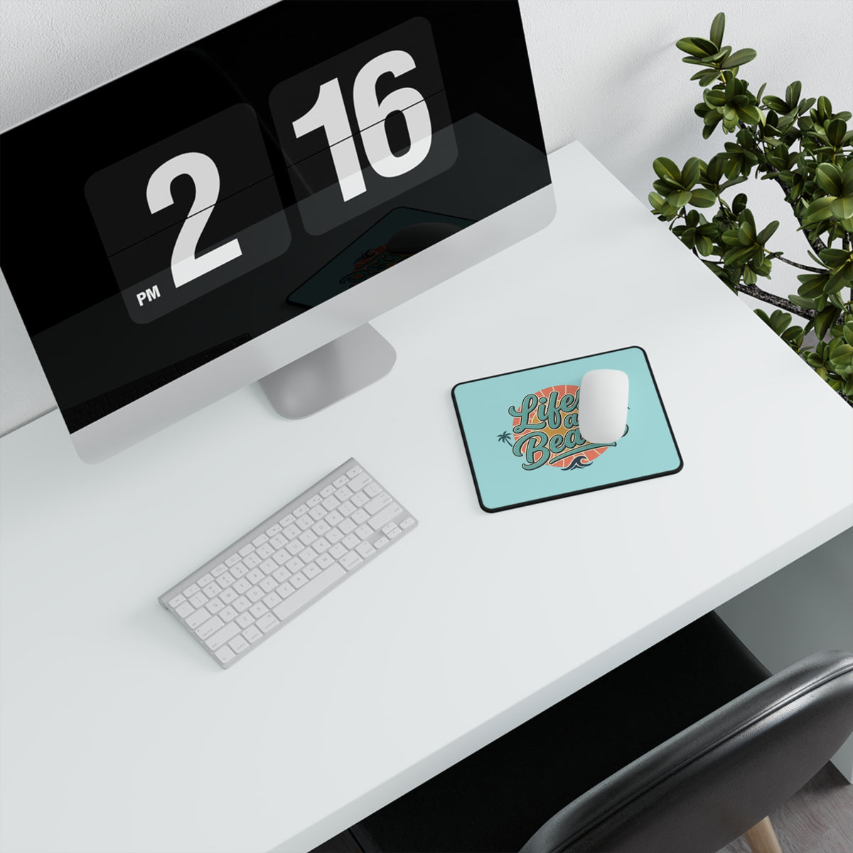 Lifes a Beach Mouse Mat