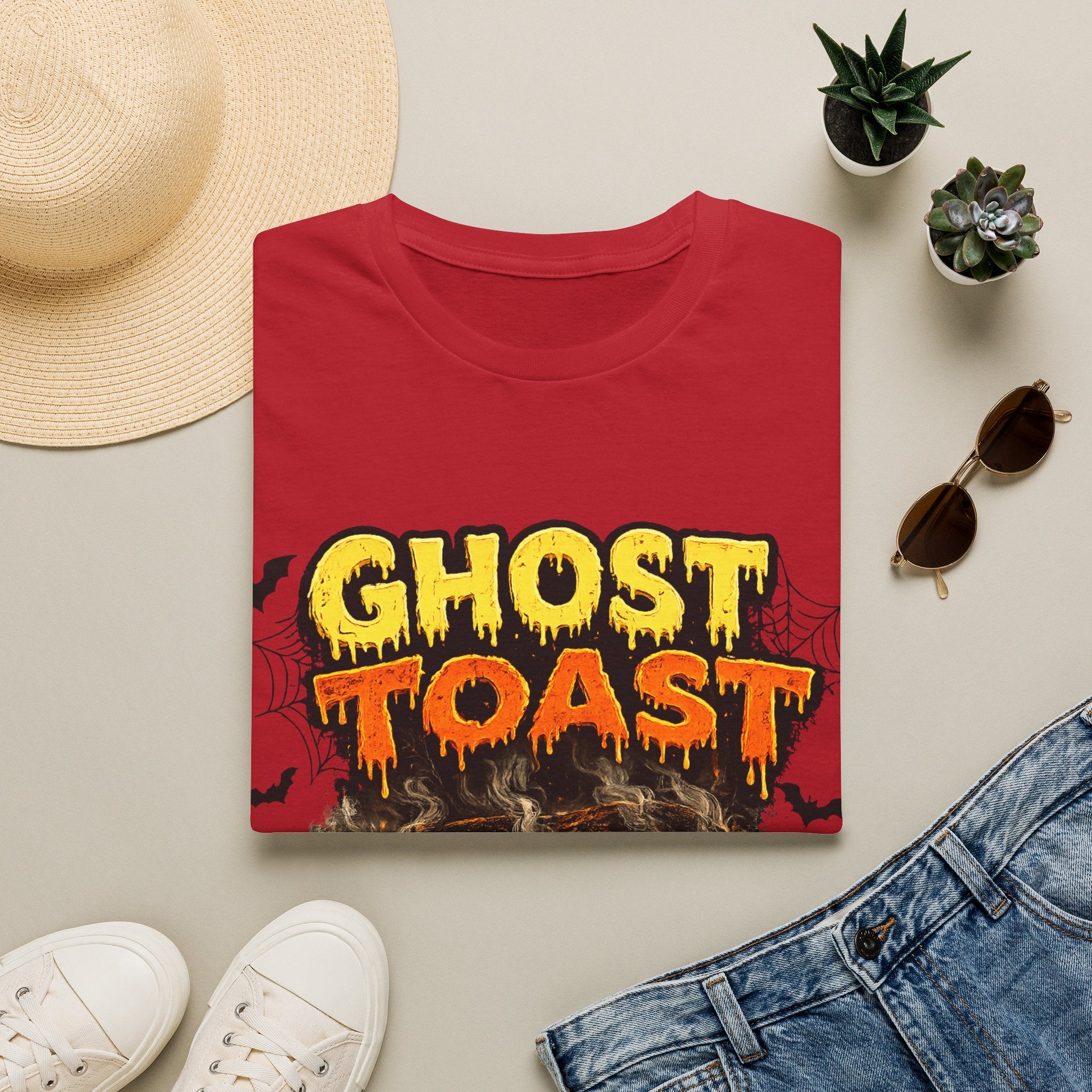 Ghost Toast Halloween T-Shirt — Spooky Haunted Breakfast Graphic Tee
