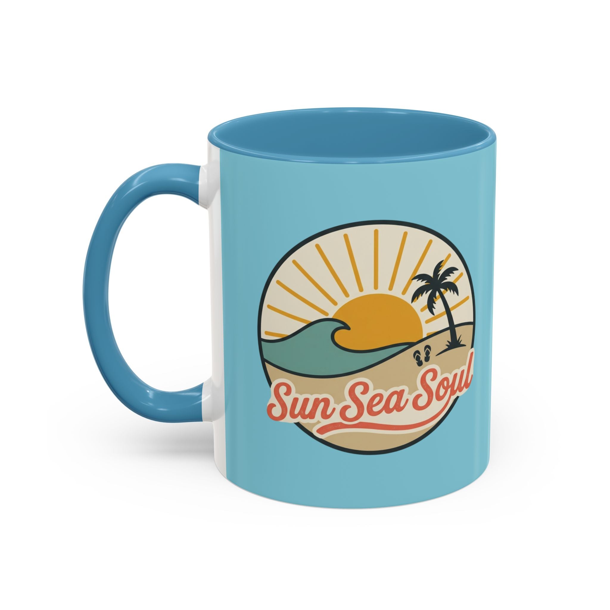 Sun Sea Soul Accent Coffee Mug – Beach Sunset 11/15oz