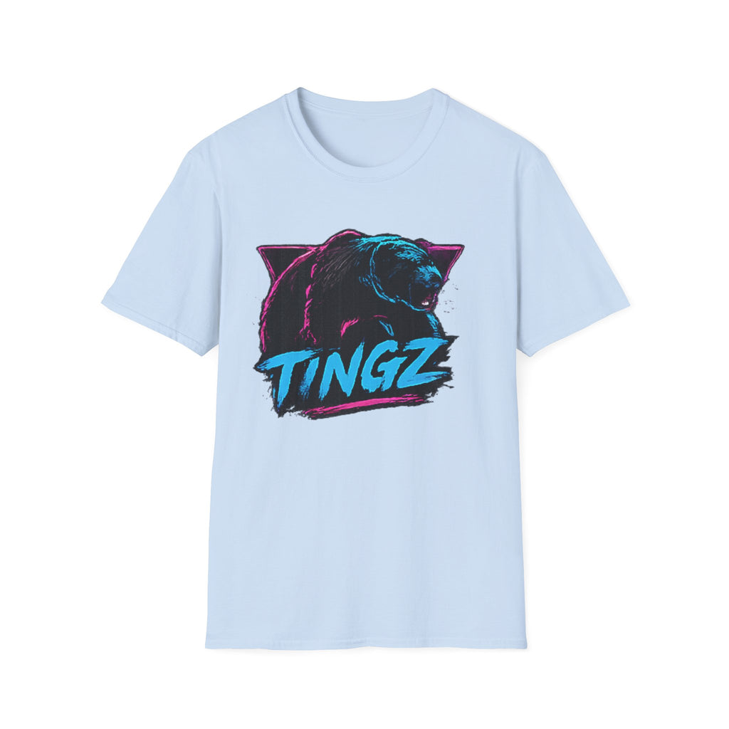 Bear TINGZ Graphic T-Shirt —  Retro Neon Crew Tee