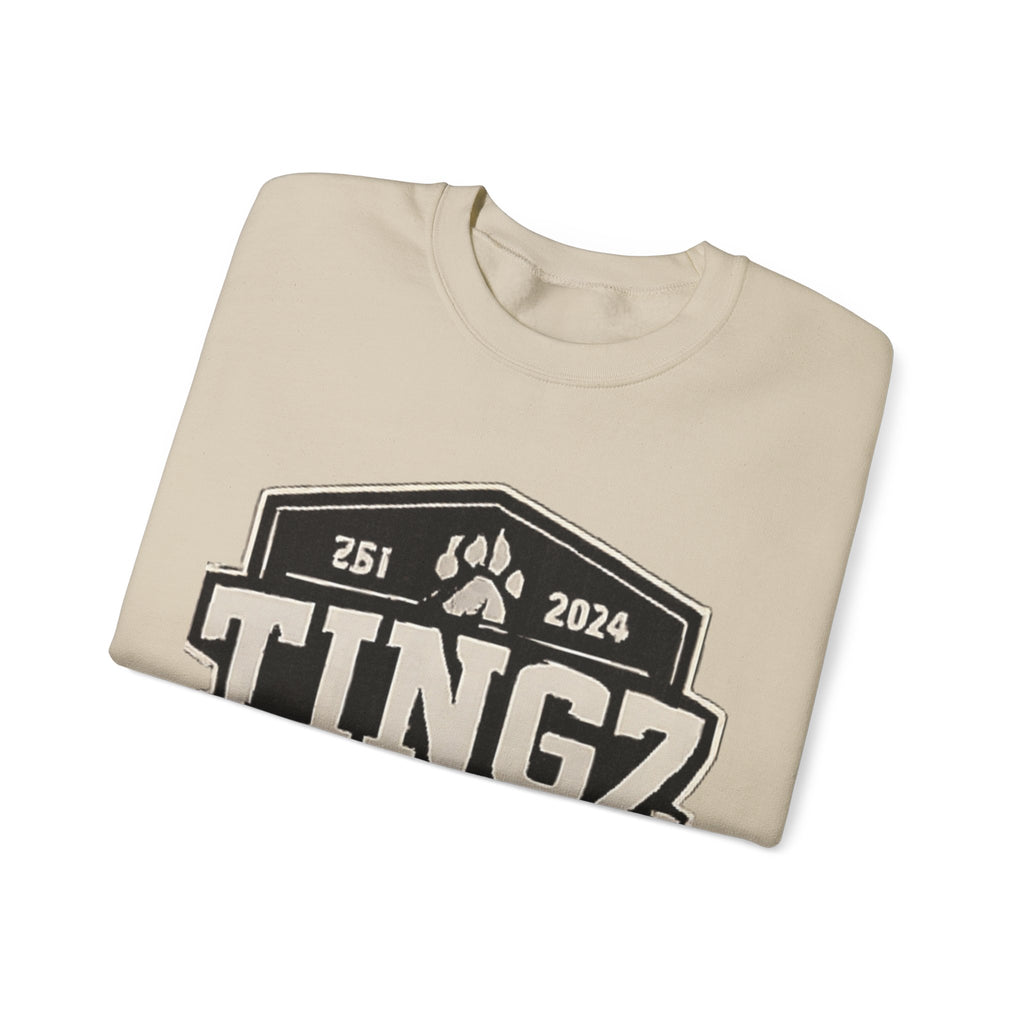BEAR TINGZ  Badge Unisex Crewneck Sweatshirt | Vintage Wildlife Graphic Sweatshirt | Classic Streetwear Pullover