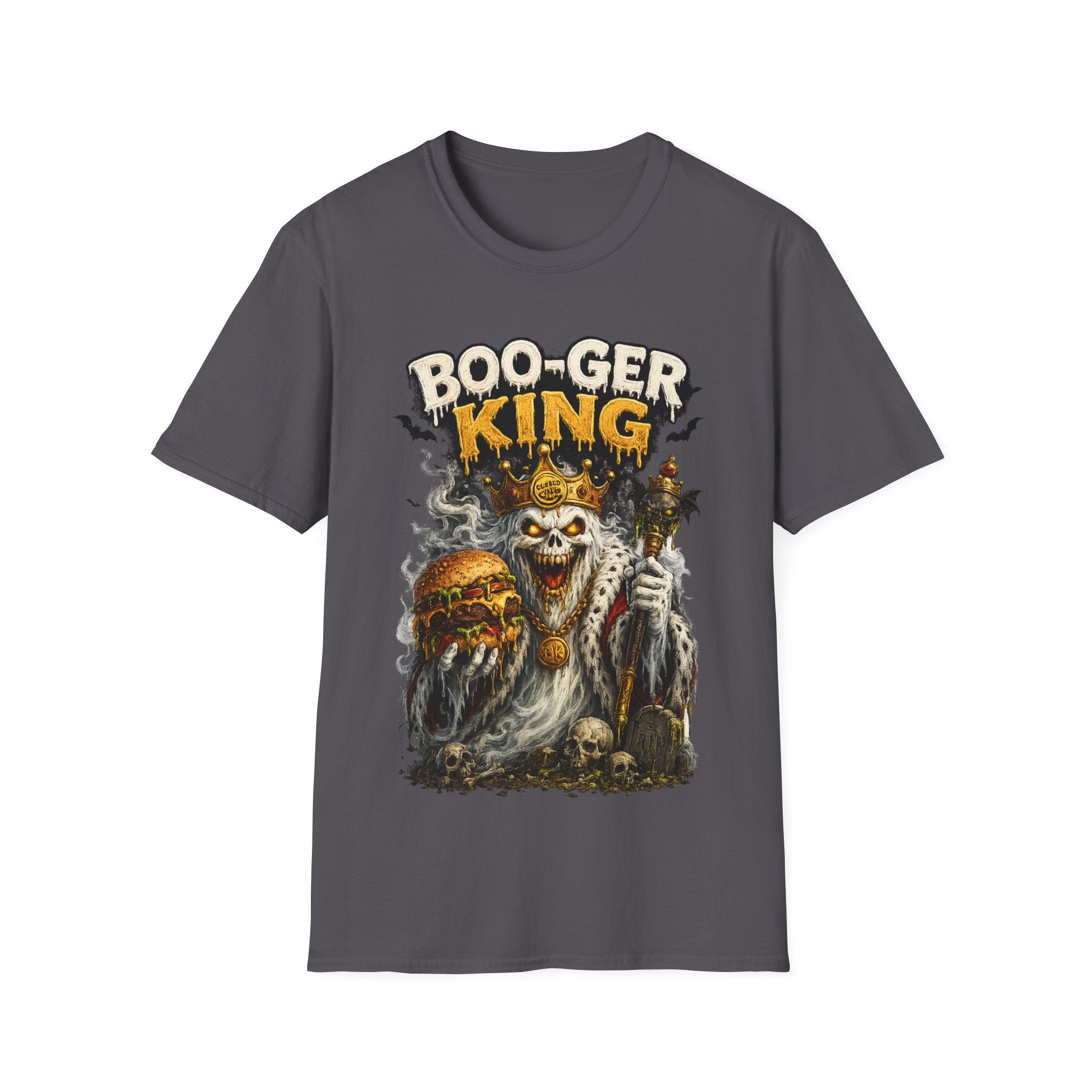 Boo-ger King Halloween T-Shirt — Spooky Skull King Graphic Tee