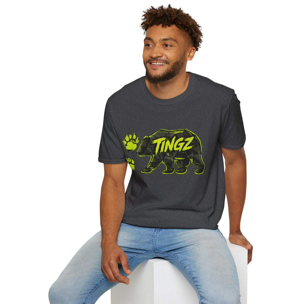 Bear TINGZ Paw Graphic T-Shirt —  Neon Logo