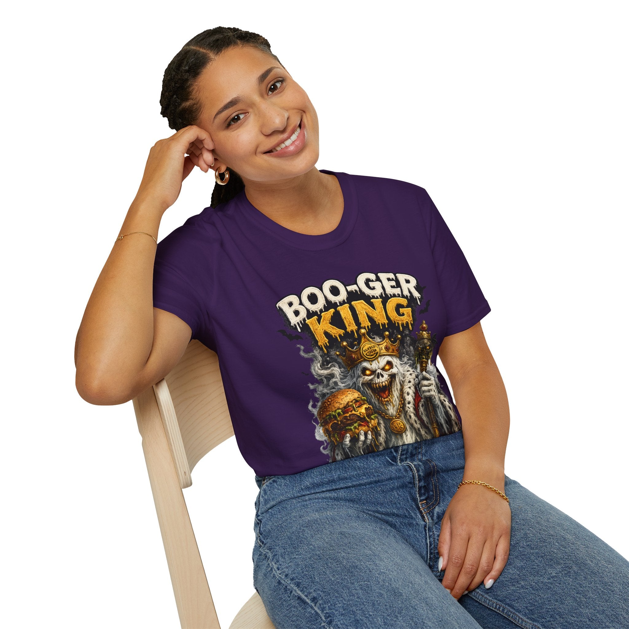 Boo-ger King Halloween T-Shirt — Spooky Skull King Graphic Tee