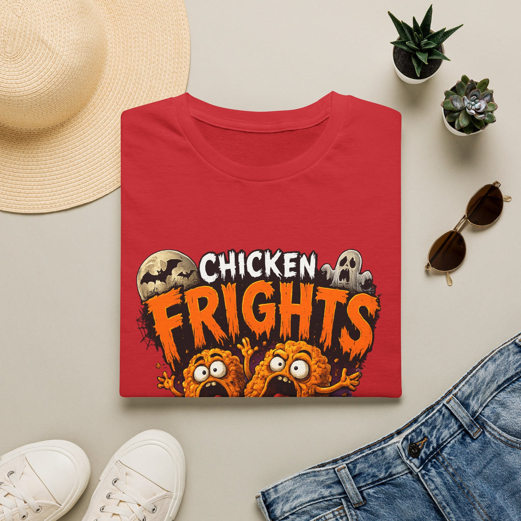 Chicken Frights T-Shirt — Cute Spooky Halloween Chicken Bites Tee