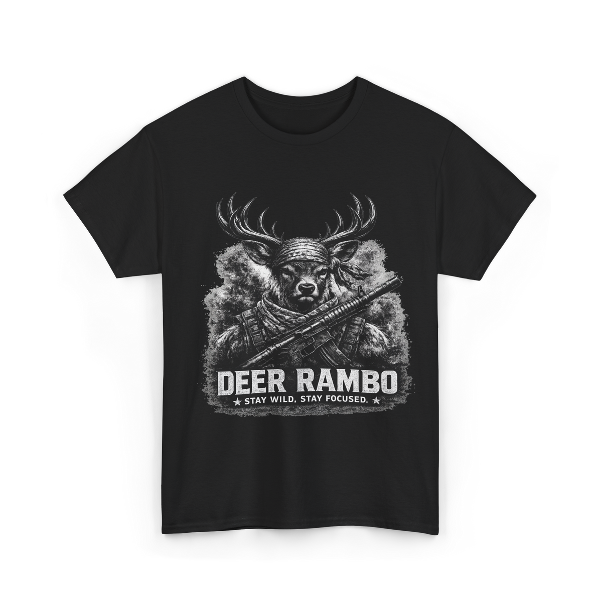 Deer Rambo Grey Stag T-Shirt