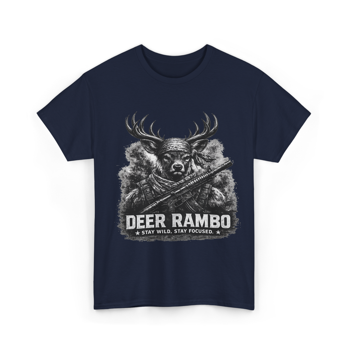 Deer Rambo Grey Stag T-Shirt