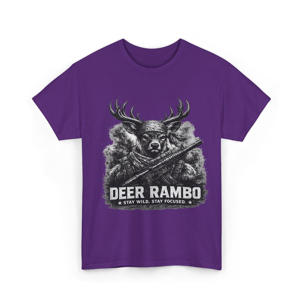 Deer Rambo Grey Stag T-Shirt