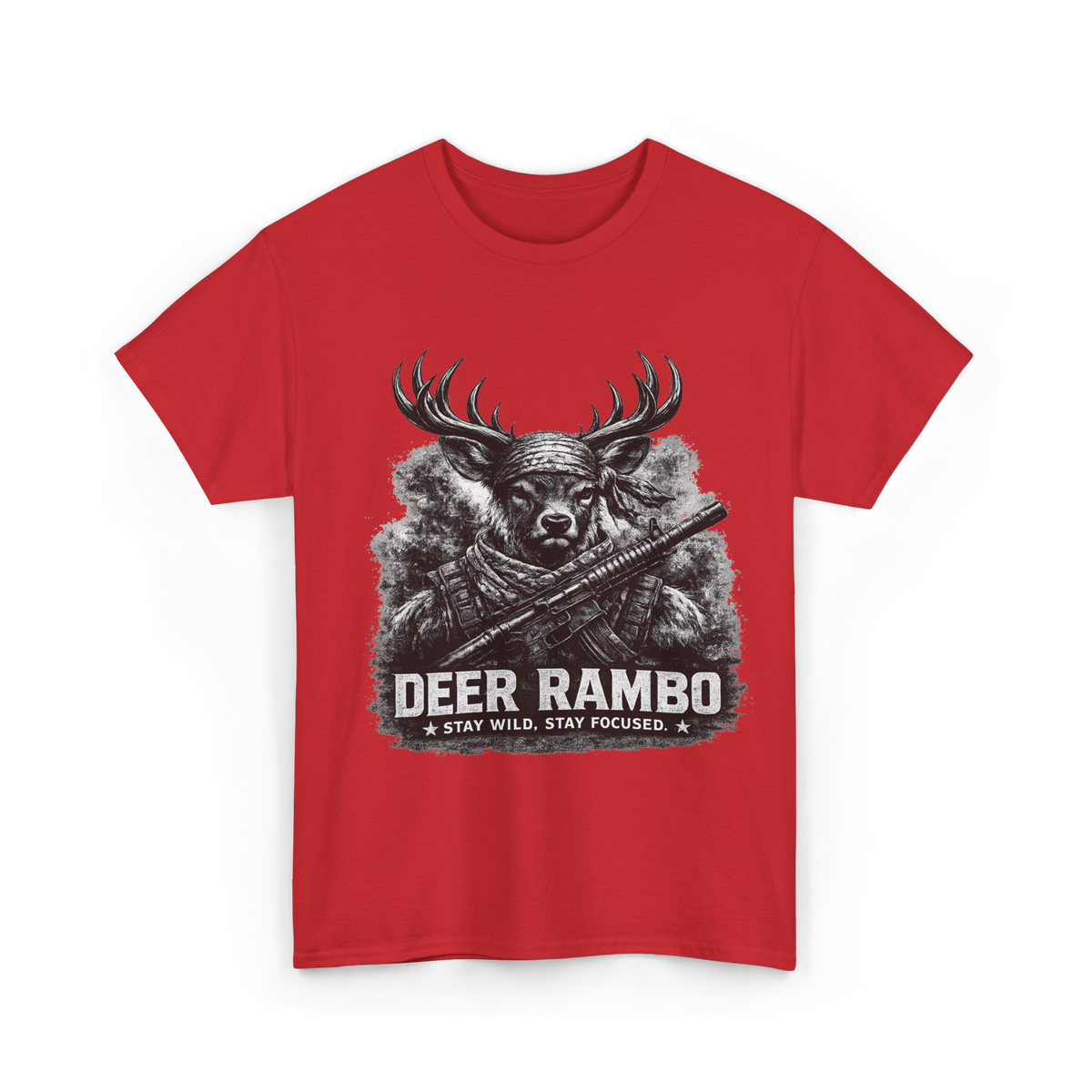 Deer Rambo Grey Stag T-Shirt