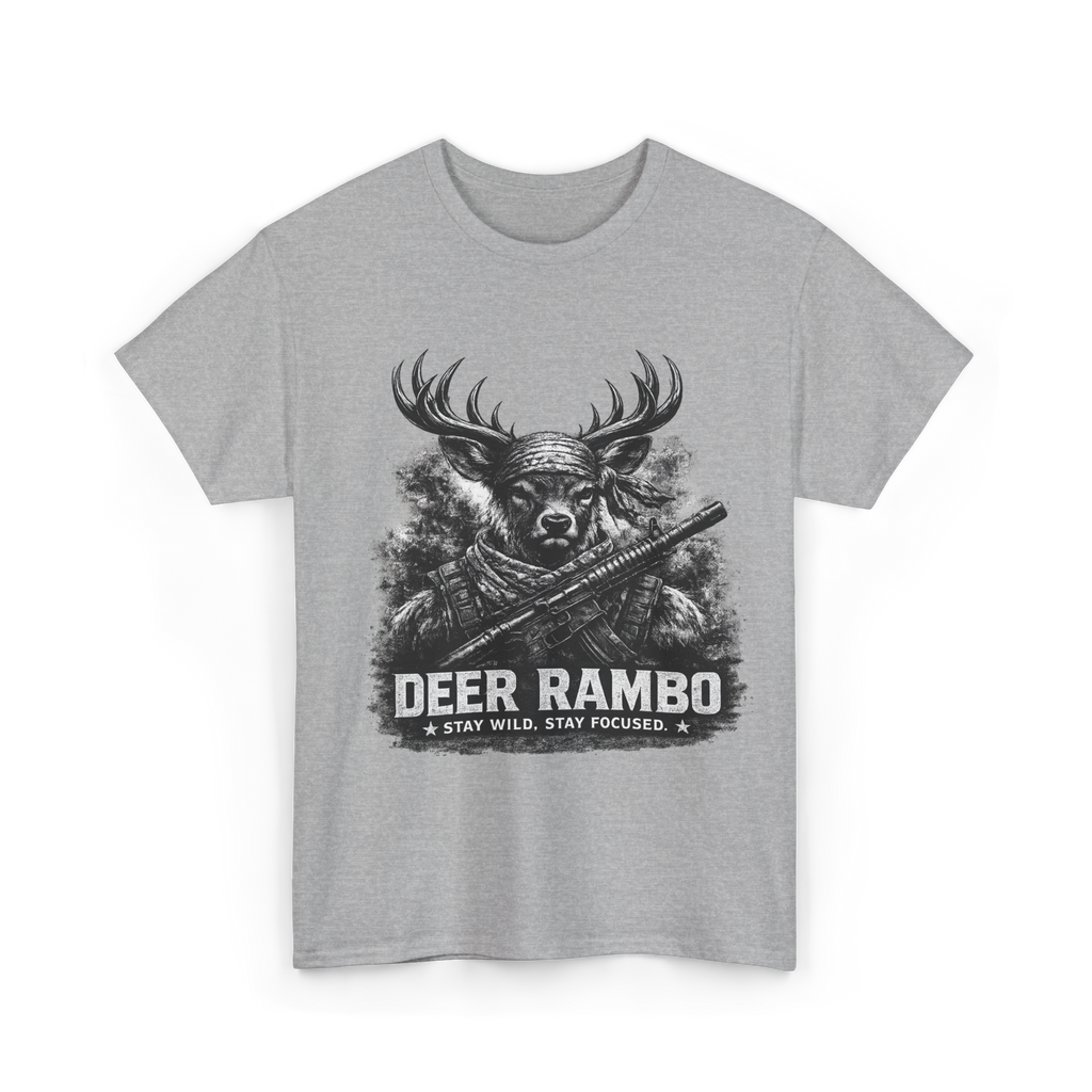 Deer Rambo Grey Stag T-Shirt