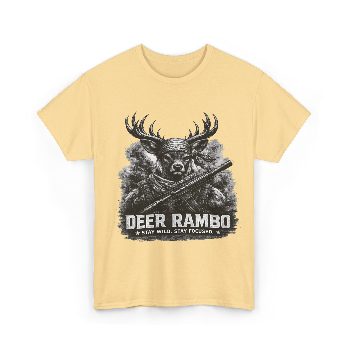 Deer Rambo Grey Stag T-Shirt