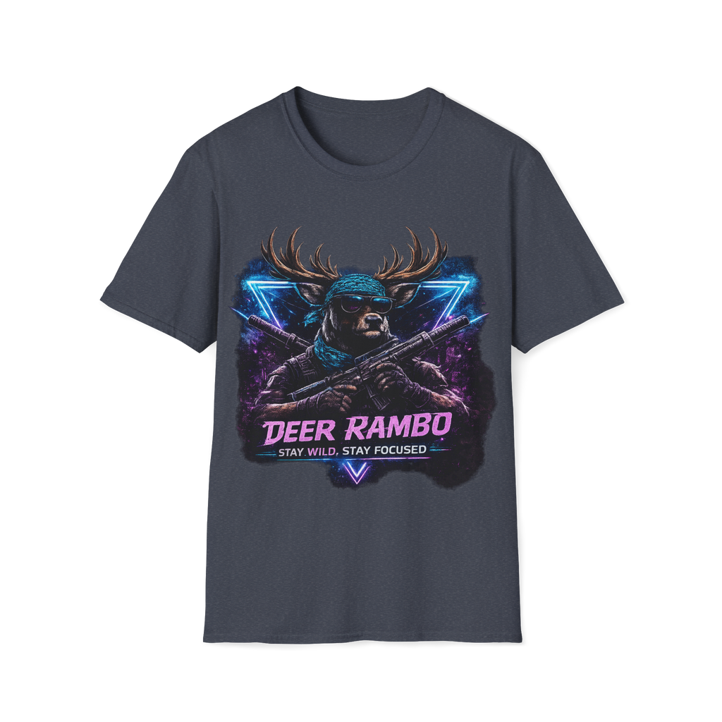 Deer Rambo Neon Stag T-Shirt